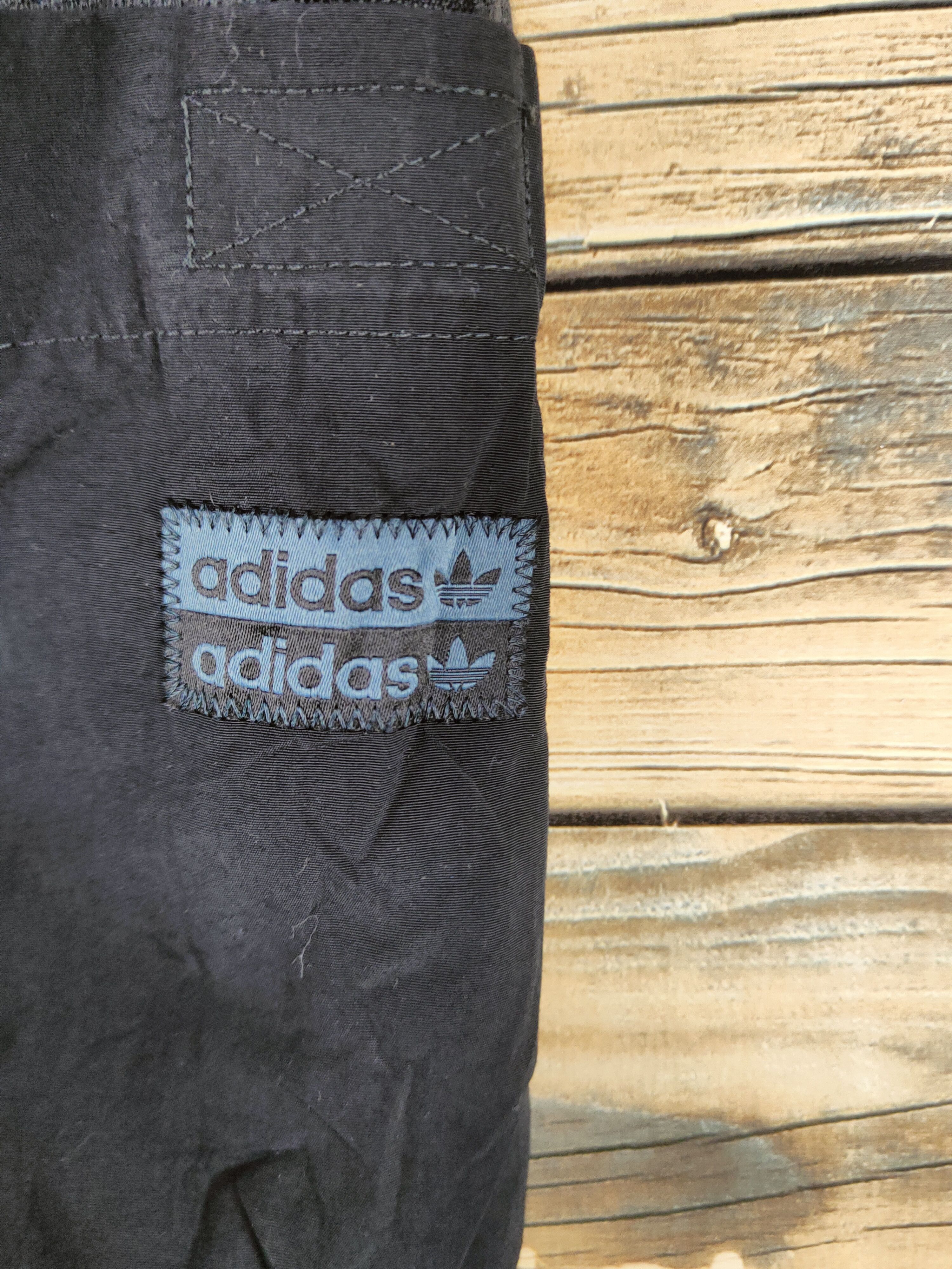Adidas DISTRESSED Vintage Adidas Black Joggers Size US 27 - 5 Thumbnail