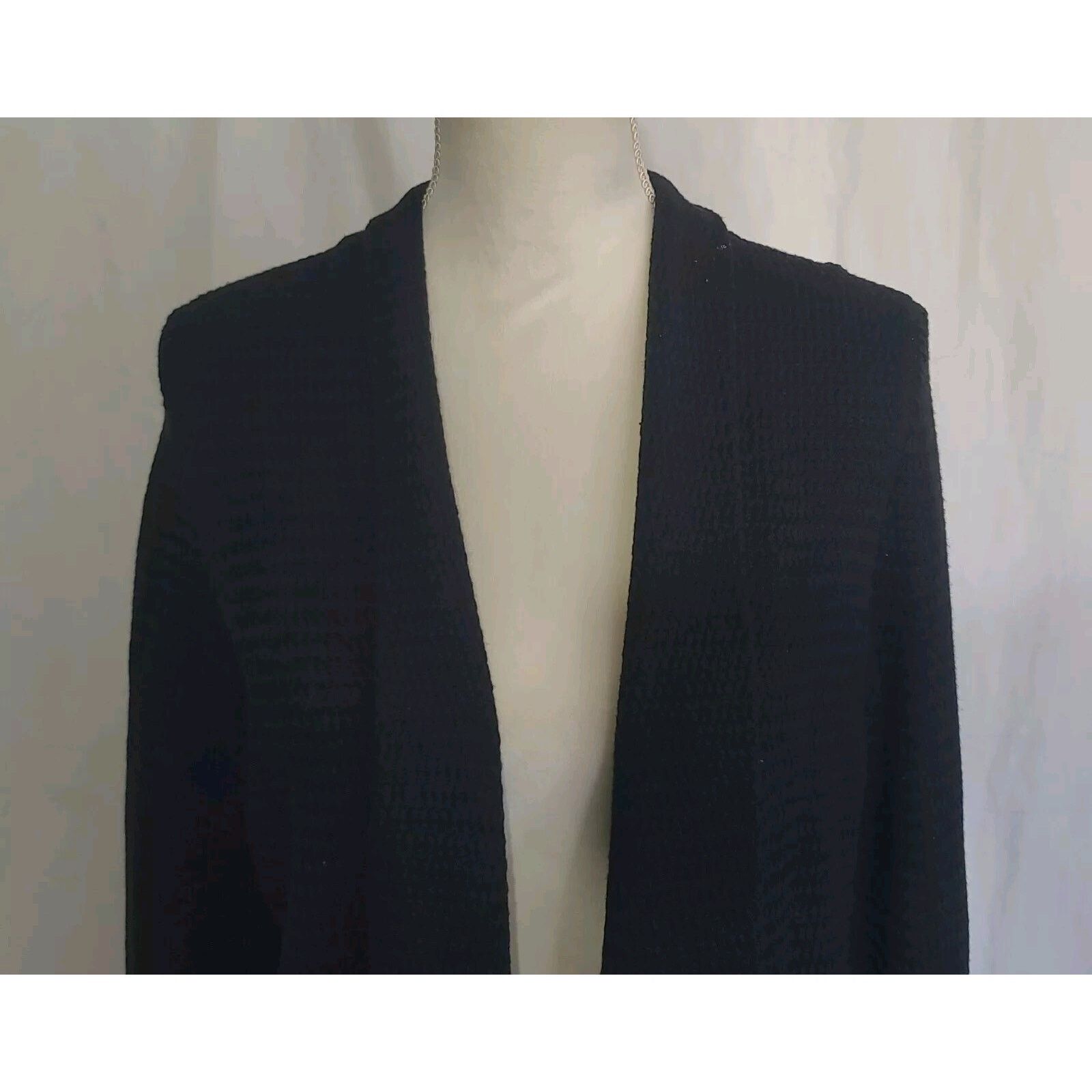 Eileen Fisher Eileen Fisher Black Knit Cardigan Sweater Small Long Sleeve Size S / US 4 / IT 40 - 3 Thumbnail