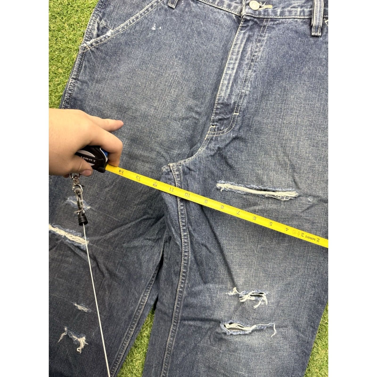 Express Express Jeans Mens 32x30 Precision Fit Wide Leg Denim Jeans 5-Pocket Blue Casual Y2K Mens Size US 32 / EU 48 - 4 Thumbnail