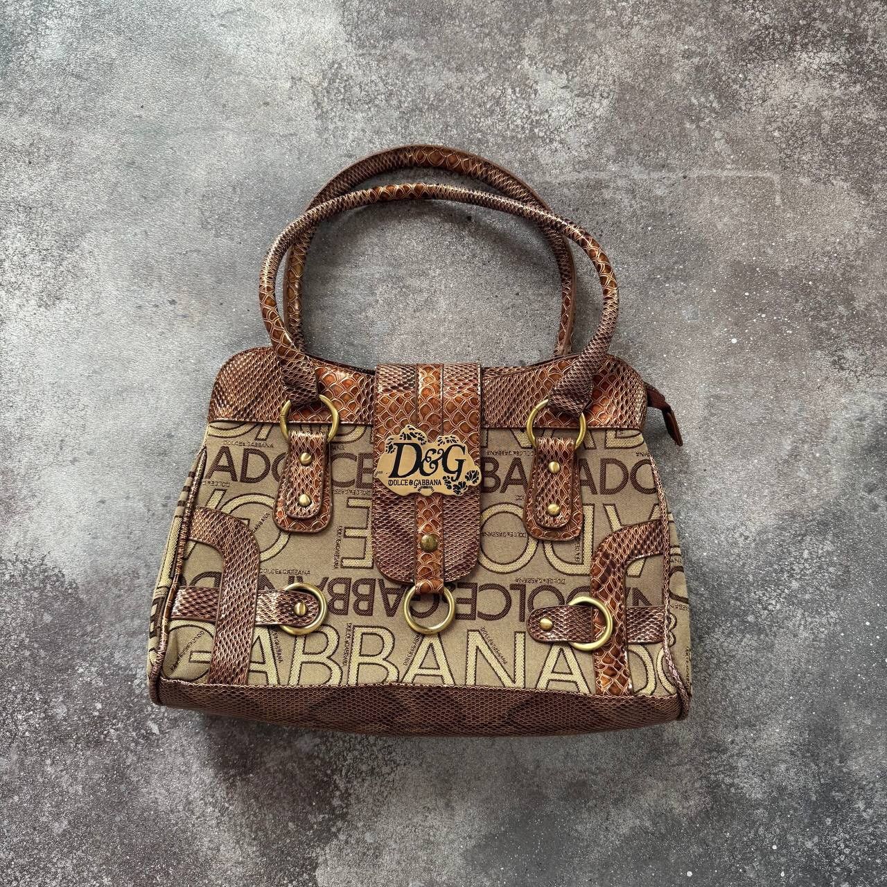 Dolce Gabbana Vintage D G Dolce Gabbana Vintage Monogram Shoulder Bag Grailed