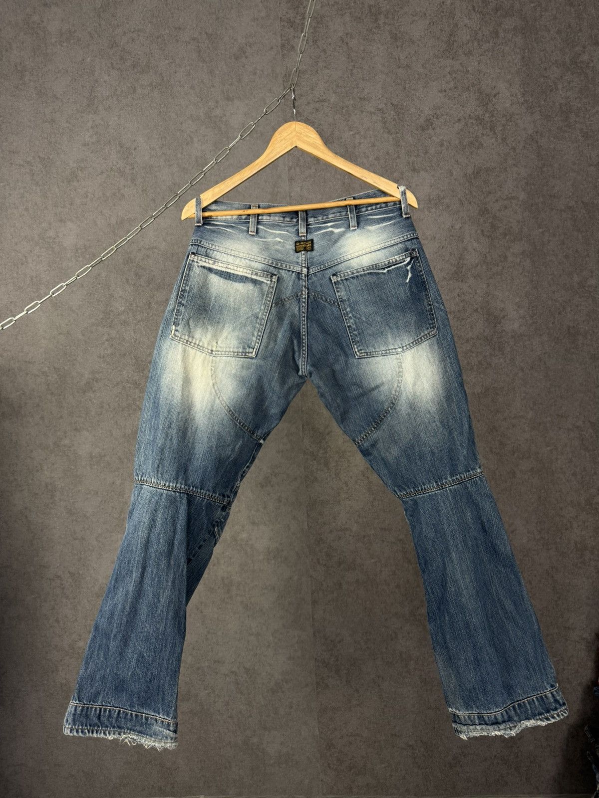 G-Star G Star Raw vintage designer distressed denim jeans Size US 31 - 6 Thumbnail