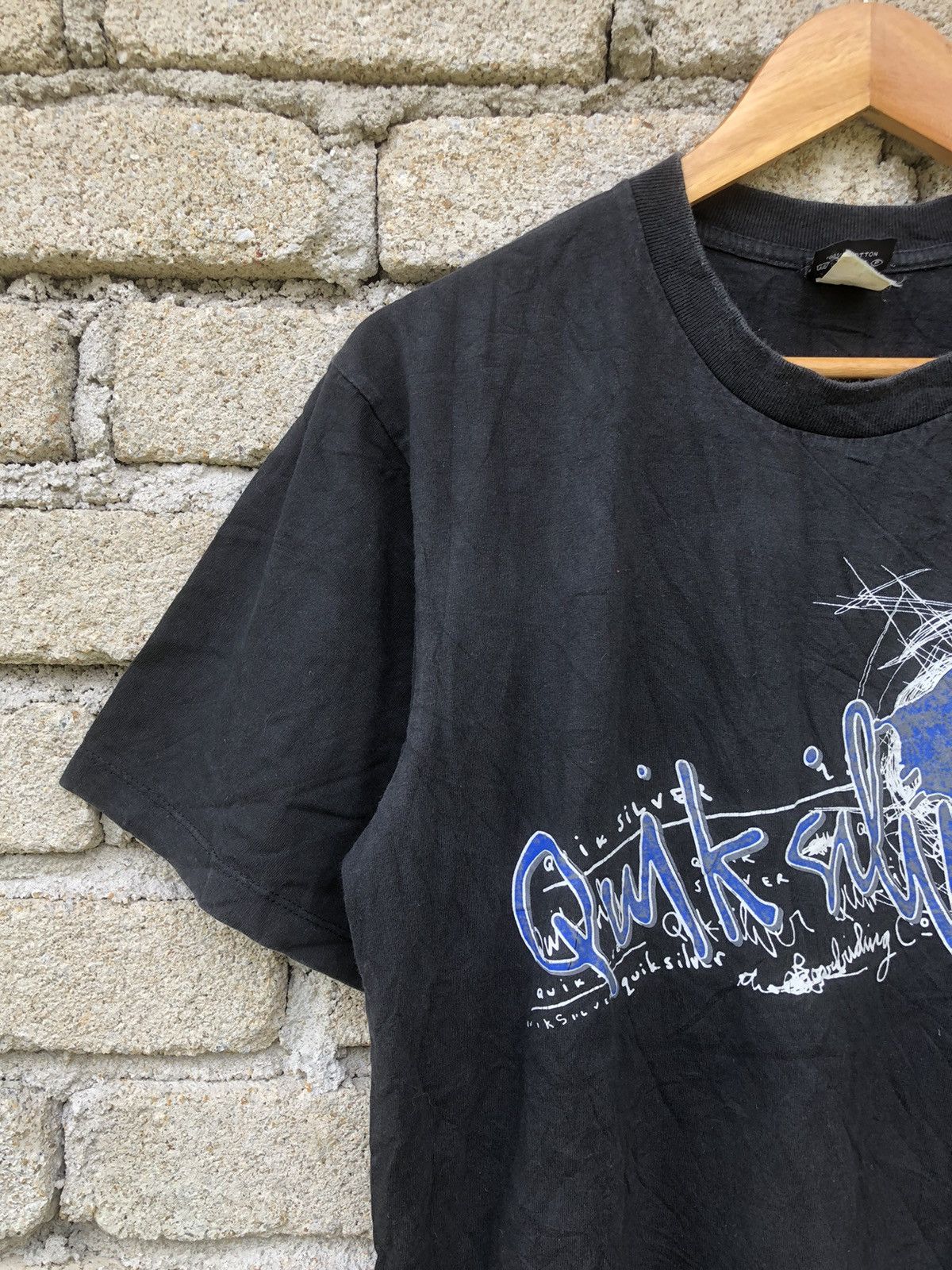 Quiksilver × Vintage Vintage Y2K Quiksilver Surfing Tshirt Size US L / EU 52-54 / 3 - 5 Thumbnail
