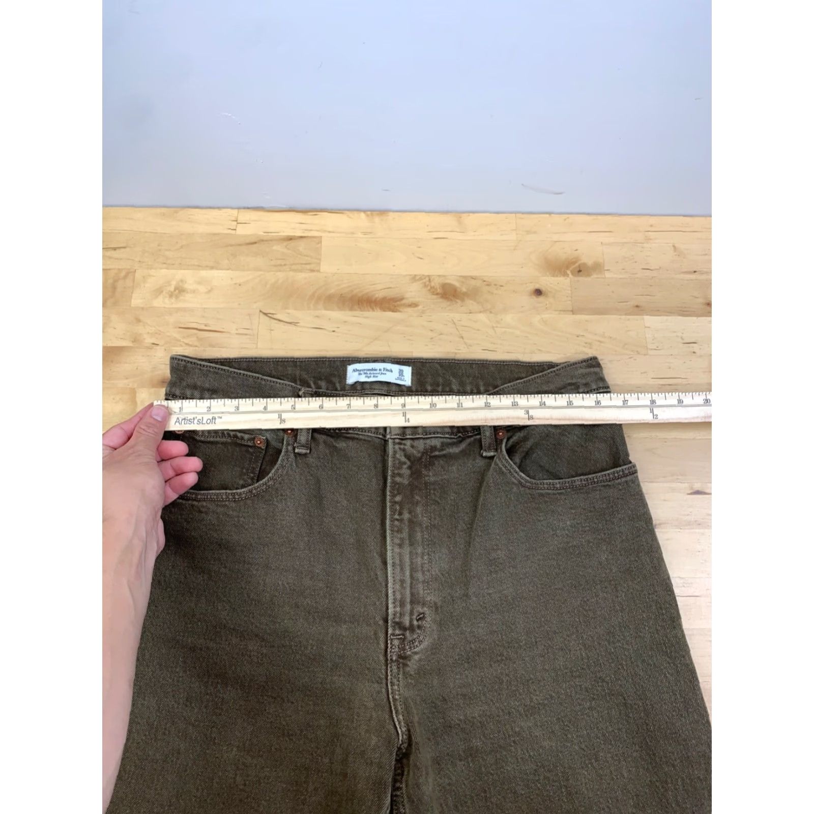 Abercrombie & Fitch Abercrombie & Fitch The 90's Relaxed Jeans High Rise Womens 30/10s 11112 Jeans Brown Denim 90s City Womens Straight High Rise 30 Jeans Size 30" / US 8 / IT 44 - 6 Thumbnail