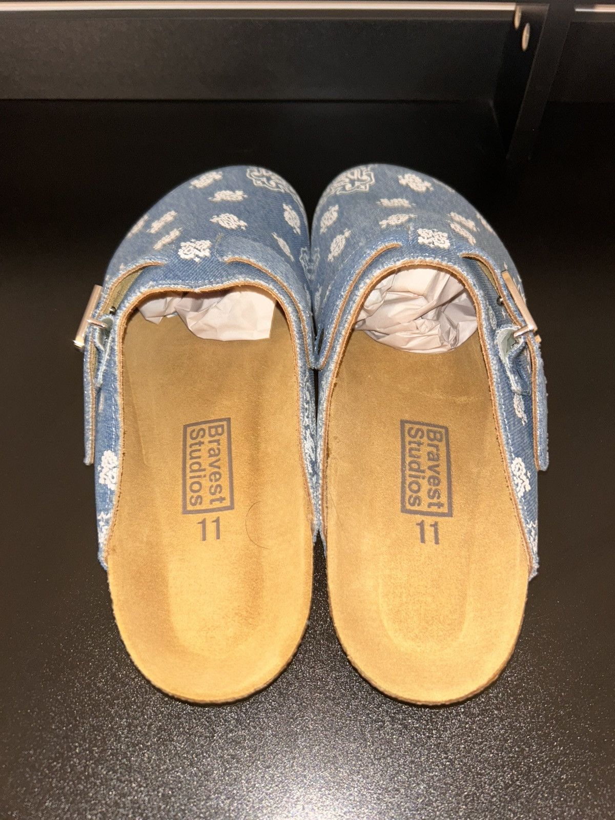 Bravest Studios Bravest Denim Paisley Clogs Size US 11 / EU 44 - 3 Thumbnail