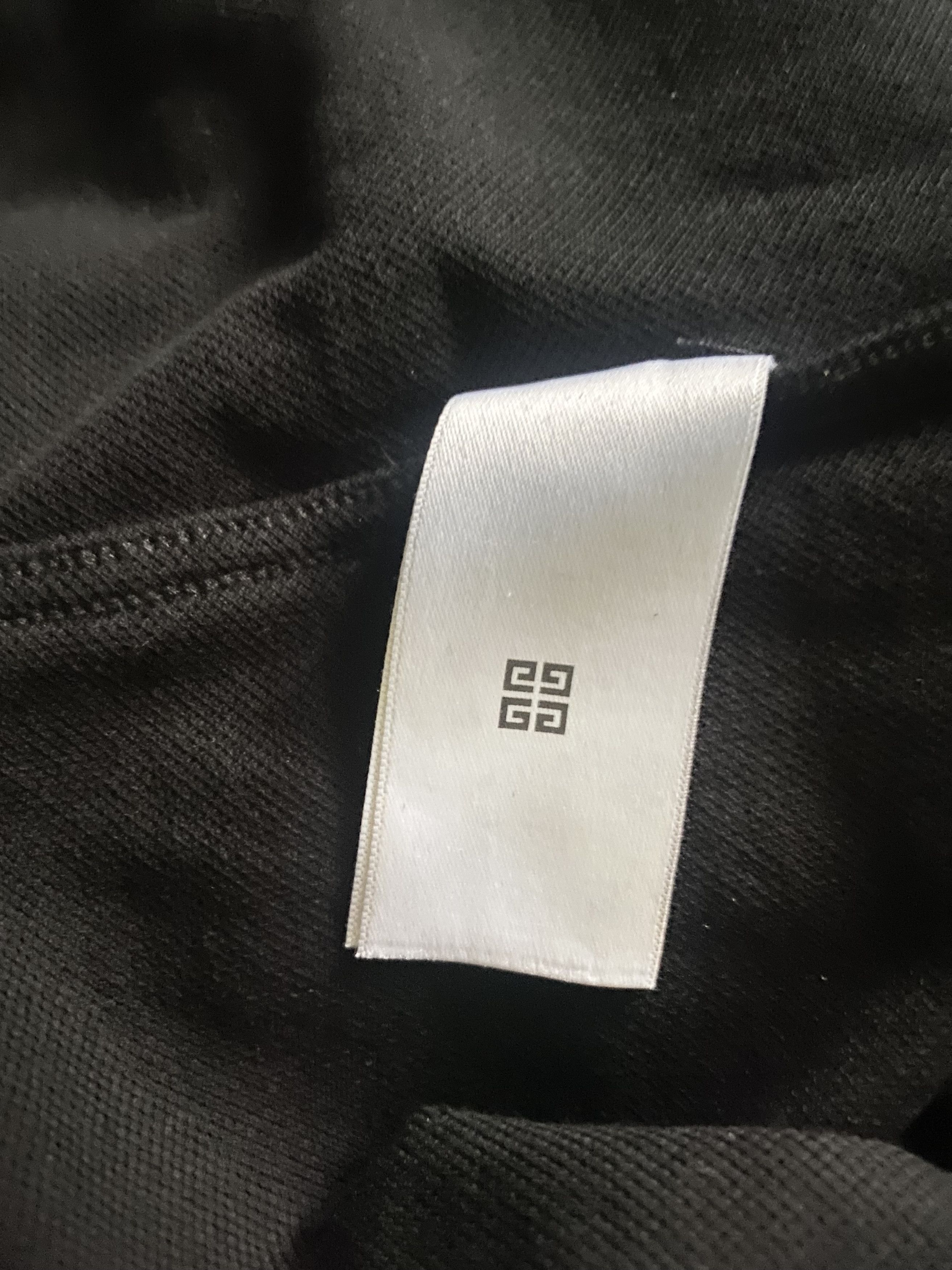 Givenchy Givenchy Black Cotton Zip Polo Shirt - Eyelet Details Sz L Size US L / EU 52-54 / 3 - 11 Thumbnail