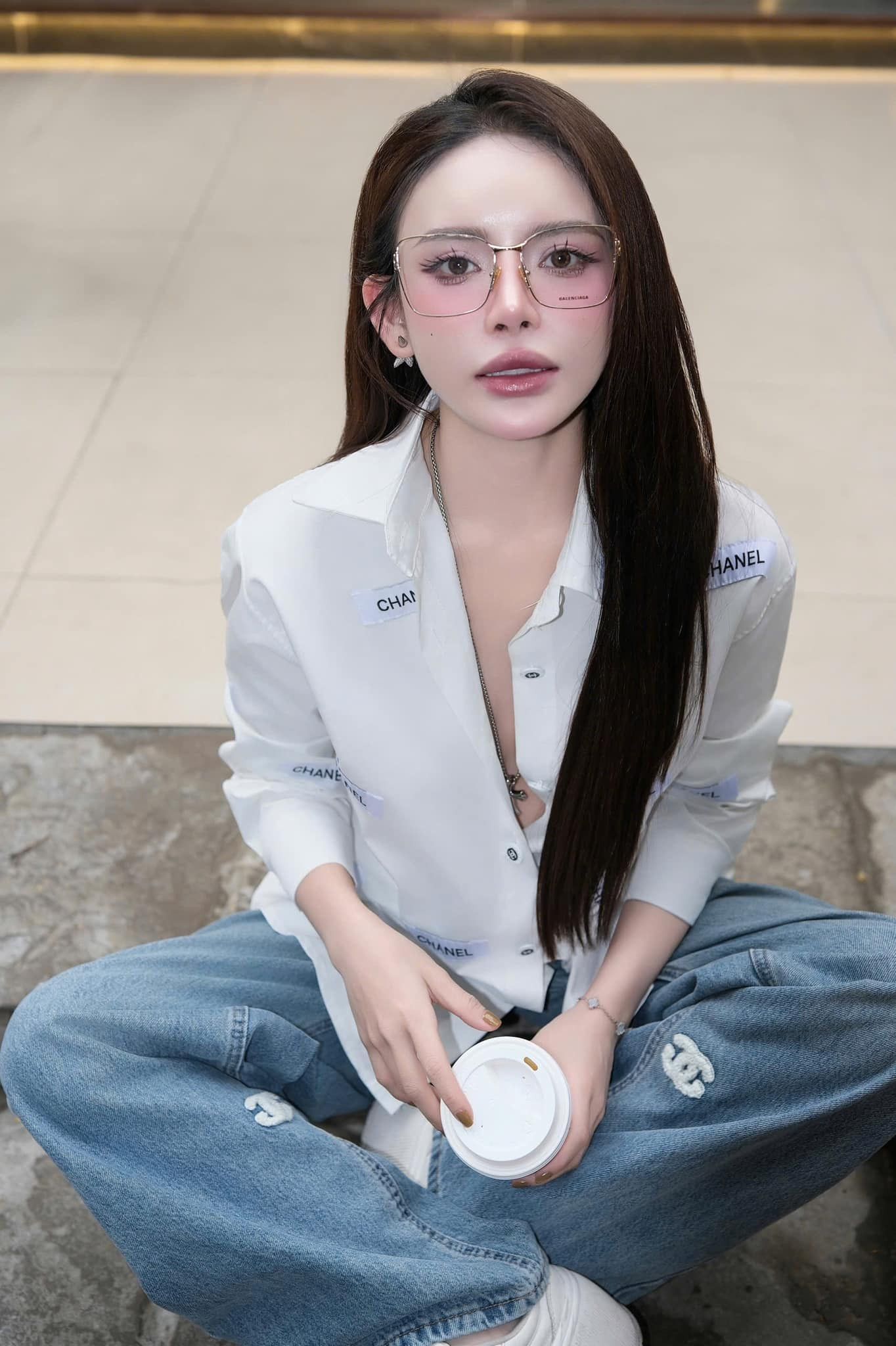 Balenciaga BALENCIAGA BB0339O 003 Glasses Size ONE SIZE - 5 Thumbnail