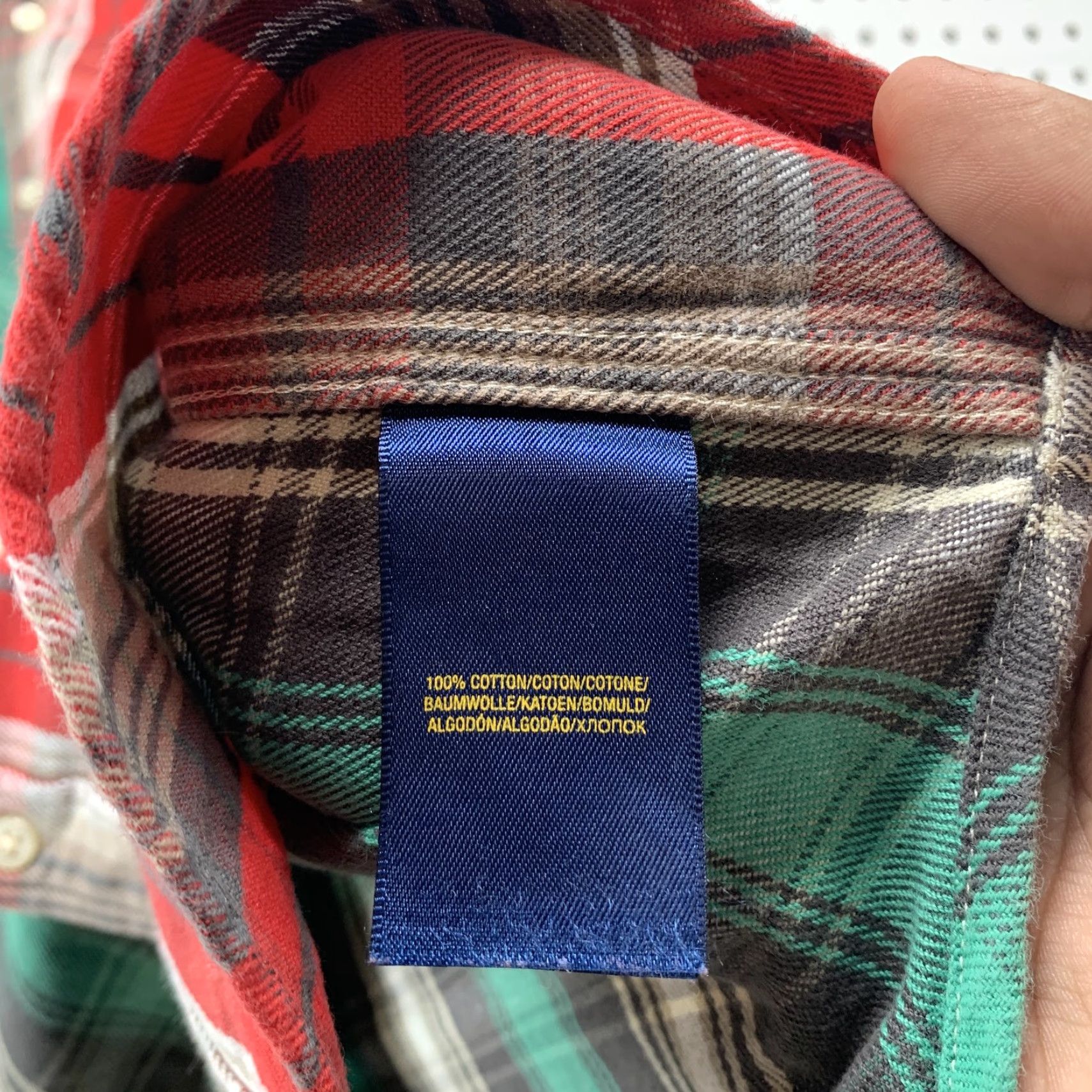 Polo Ralph Lauren Polo Ralph Lauren Shirt Men Small Plaid Button-Down Green Red Cotton Casual 90s Theme Mens Size US S / EU 44-46 / 1 - 3 Thumbnail