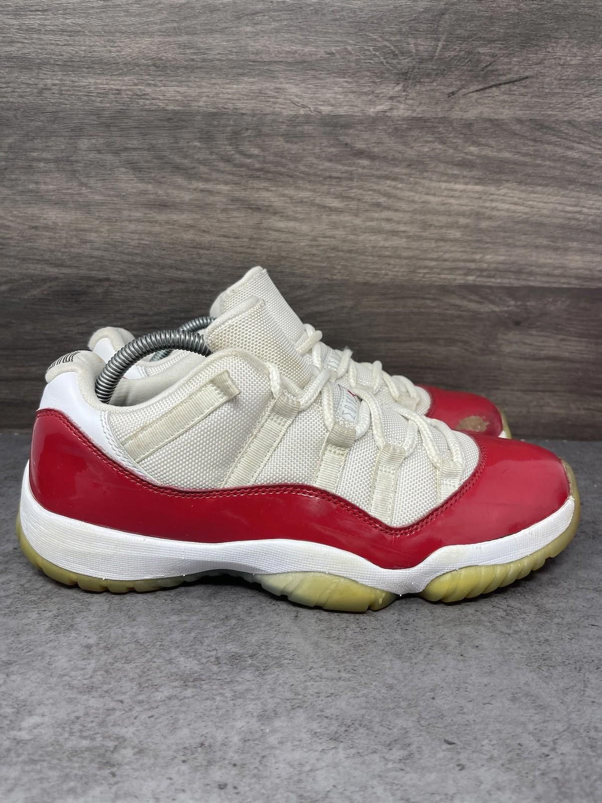 Jordan Brand Air Jordan 11 Low Cherry Sneakers Mens Size 8 White Red Size US 8 / EU 41 - 5 Thumbnail