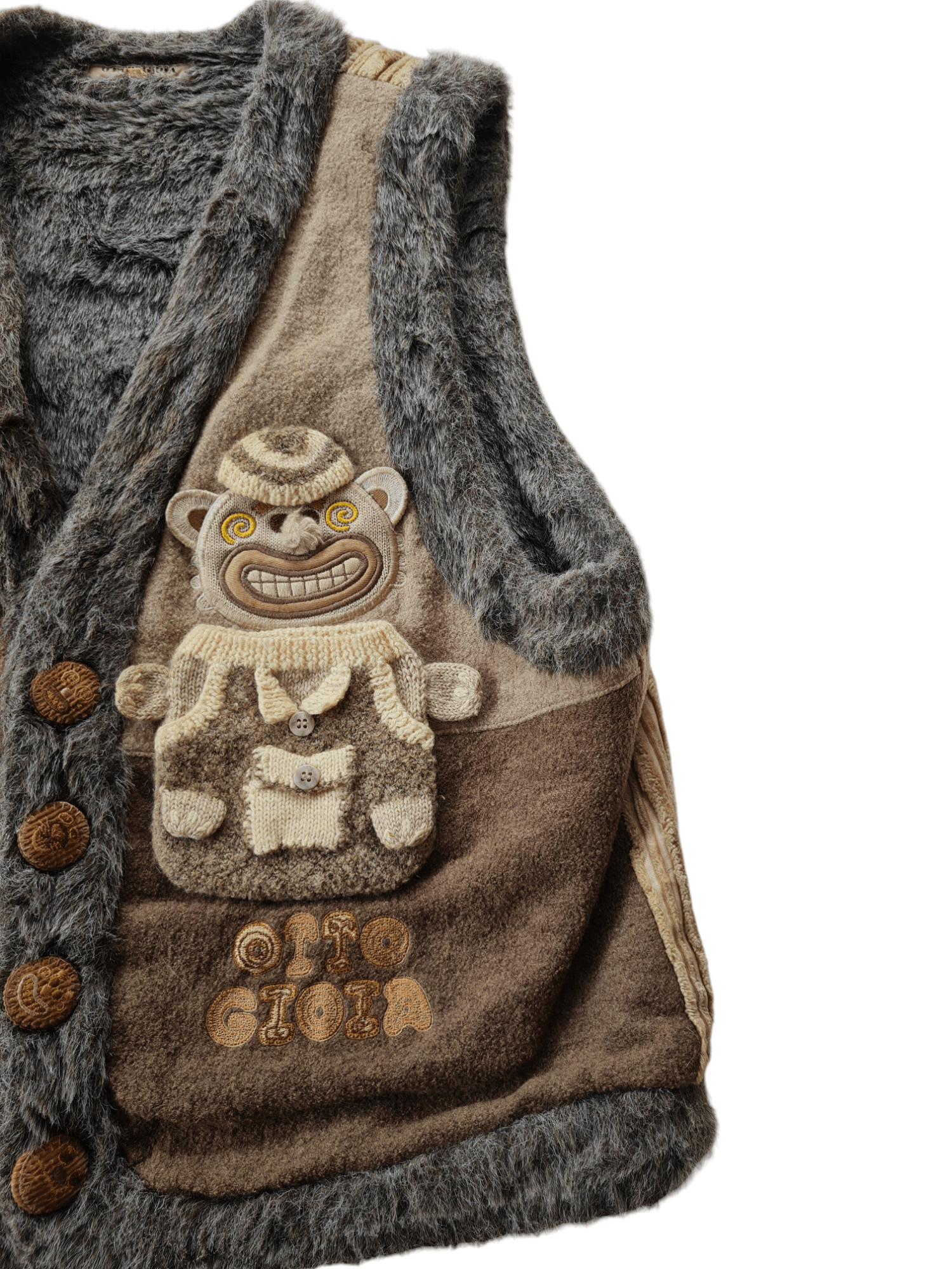 Otto × Vintage Vtg Otto Gioia Vest Fur Size US L / EU 52-54 / 3 - 4 Thumbnail