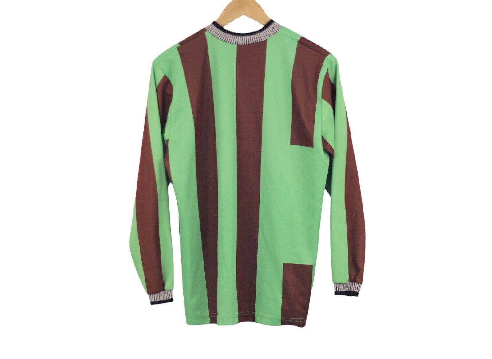 Designer VTG Goal SCORE Soccer Goalie Jersey Yellow Brown Stripes M Size US M / EU 48-50 / 2 - 2 Thumbnail
