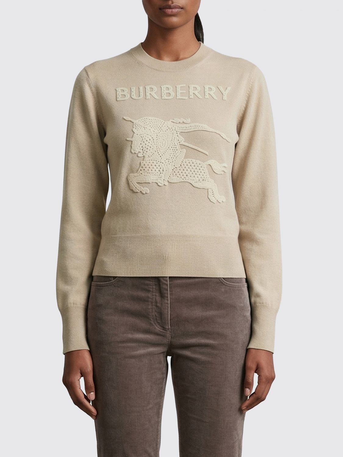 Burberry Burberry Sweater Woman Beige Size M / US 6-8 / IT 42-44 - 1 Thumbnail
