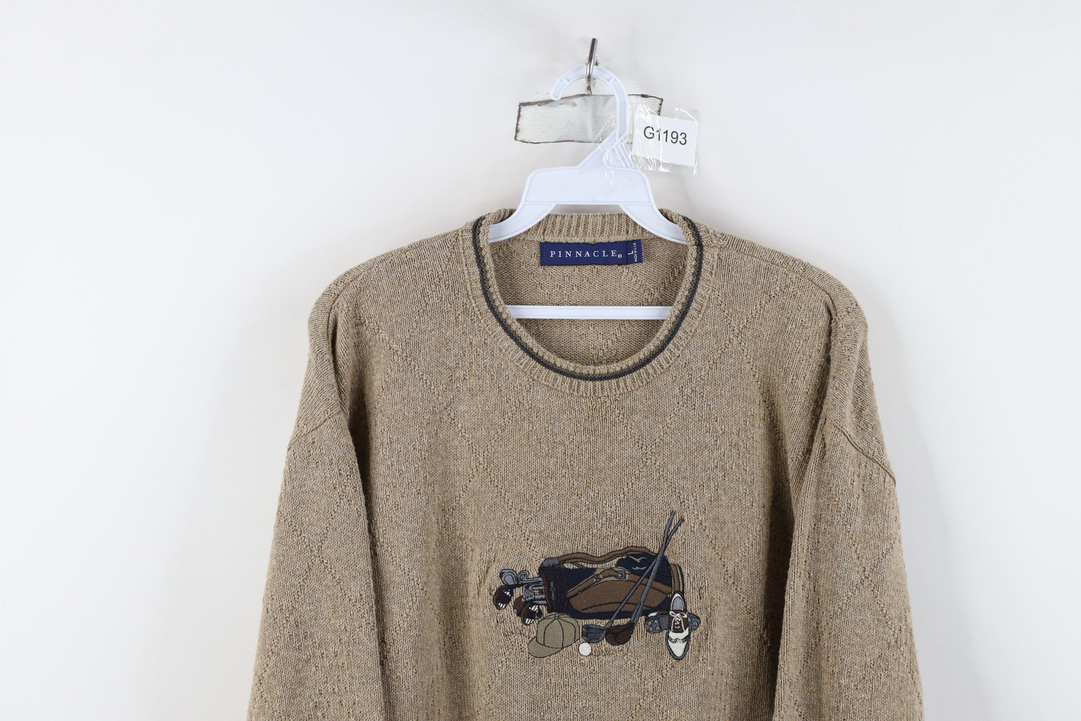 Vintage Vintage 90s Streetwear Golf Bag Golfing Knit Sweater USA Size US L / EU 52-54 / 3 - 2 Thumbnail