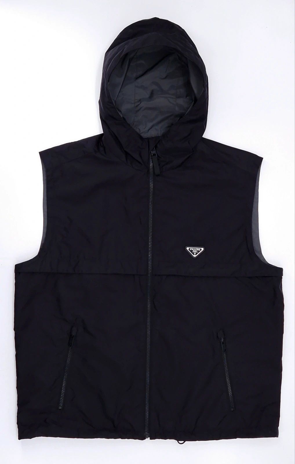 Prada Re-Nylon Hood Vest Gilet Size US L / EU 52-54 / 3 - 1 Thumbnail