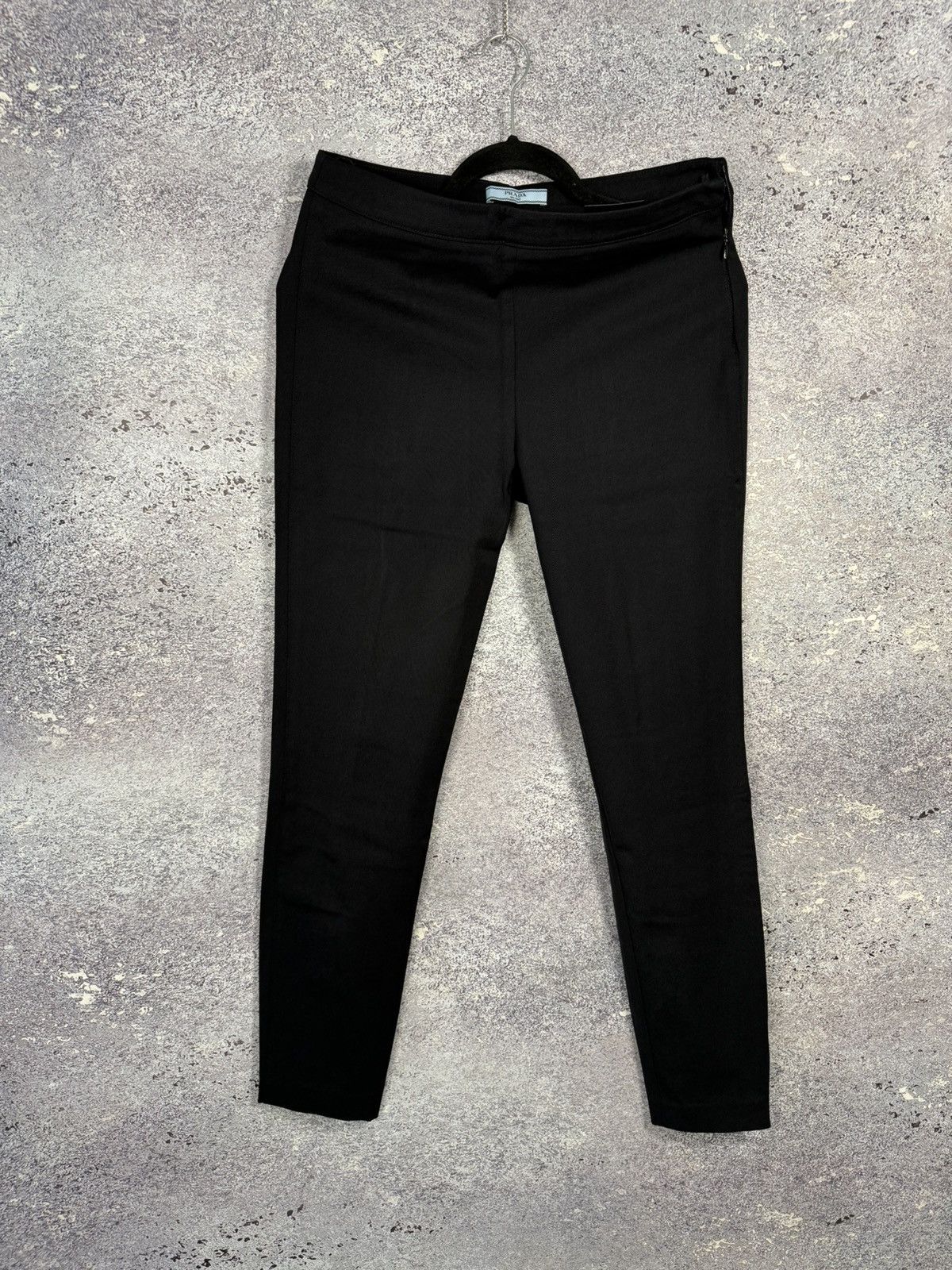 Designer × Prada × Vintage Prada leggings woman y2k luxury black oldmoney Size 28" / US 6 / IT 42 - 1 Thumbnail