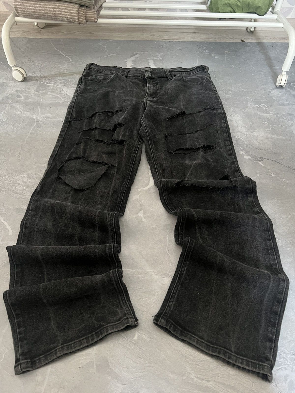 Vintage Y2K Japanese Vibe Grunge Slim — Fit Jeans Faded Wash Size US 36 / EU 52 - 1 Thumbnail