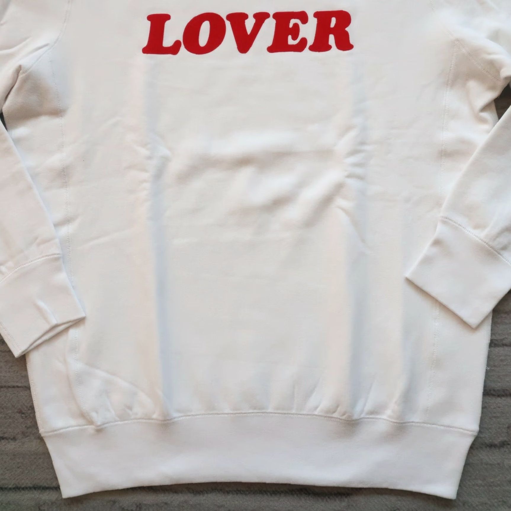 BIANCA CHANDON Bianca Chandon Lover Crew Sweatshirt Mens Large White Red 2015 Crewneck Sweatshirt White Red Men Large Size US L / EU 52-54 / 3 - 3 Thumbnail