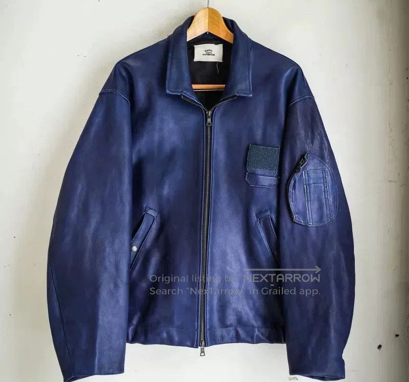 EXEMPLAIRE OUTIL VESTE GOUDON Indigo Leather Jacket. Size US L / EU 52-54 / 3 - 1 Thumbnail