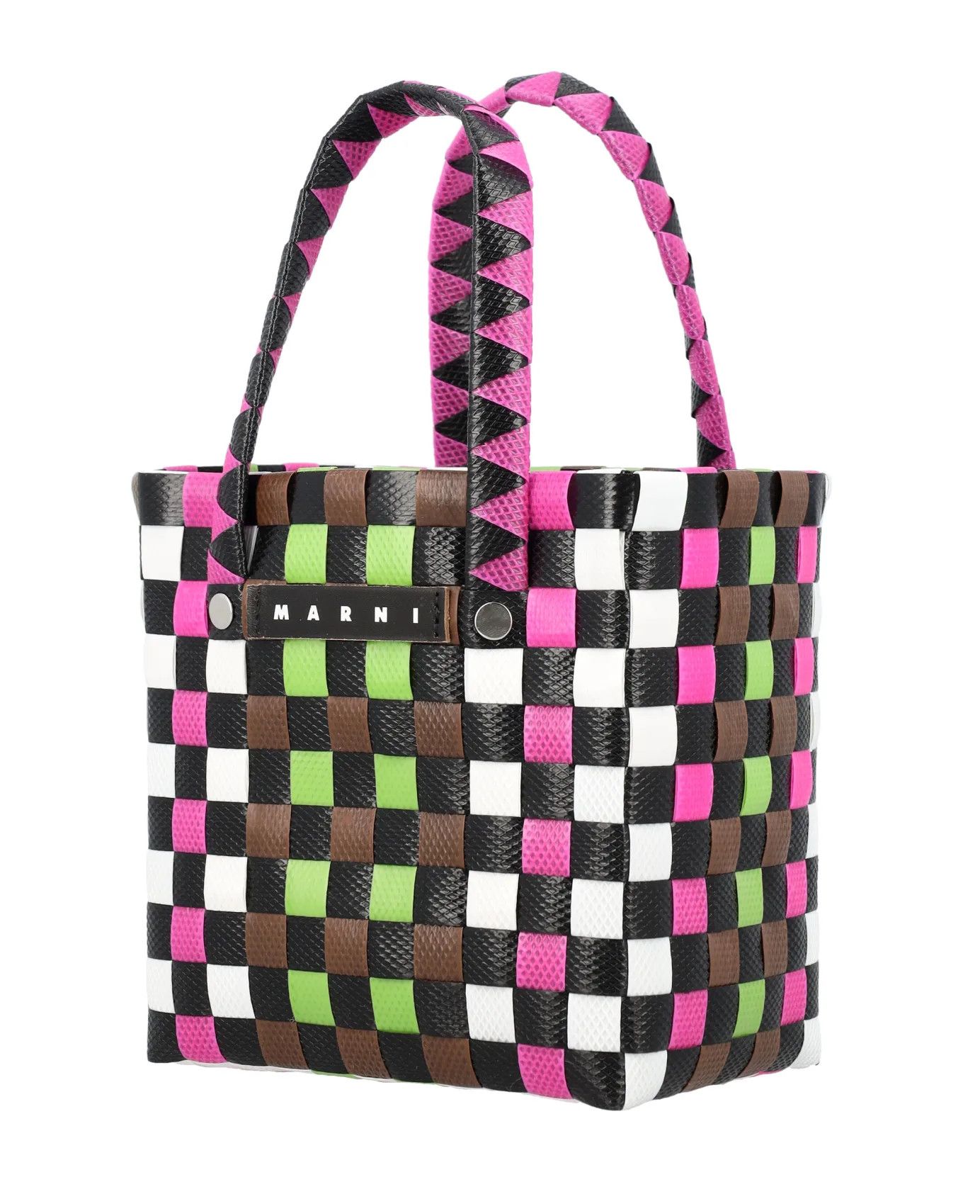 Marni o1f1d3z0725 Size: OS / Woven Micro Basket Bag in Multicolor Size ONE SIZE - 3 Thumbnail