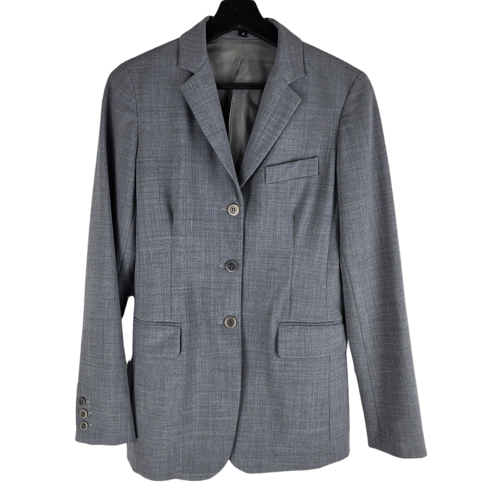 Theory Theory Wool Three Button Blazer Gray Lined Sealed Pockets S Size S / US 4 / IT 40 - 2 Thumbnail