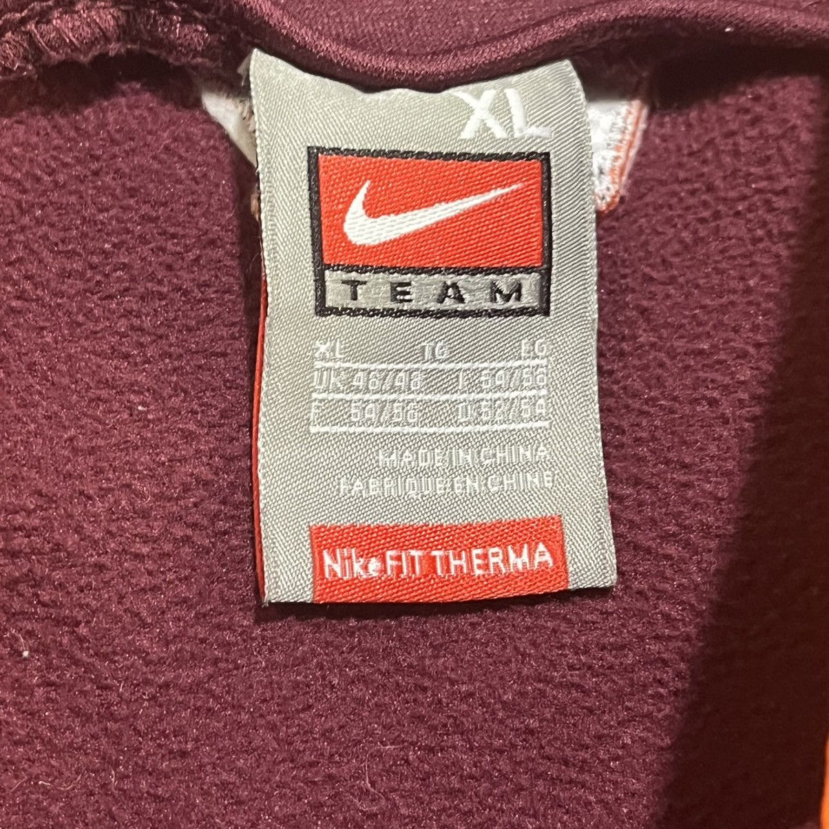 Nike Vintage Virginia Tech Nike Center Swoosh Therma 2000s XL Size US XL / EU 56 / 4 - 9 Thumbnail