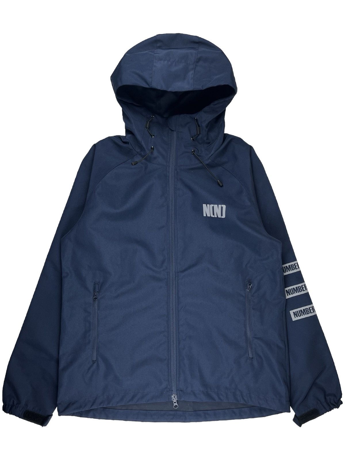 Pre-owned Number N Ine Number (n)ine Hooded Logo Parka Jacket In Blue