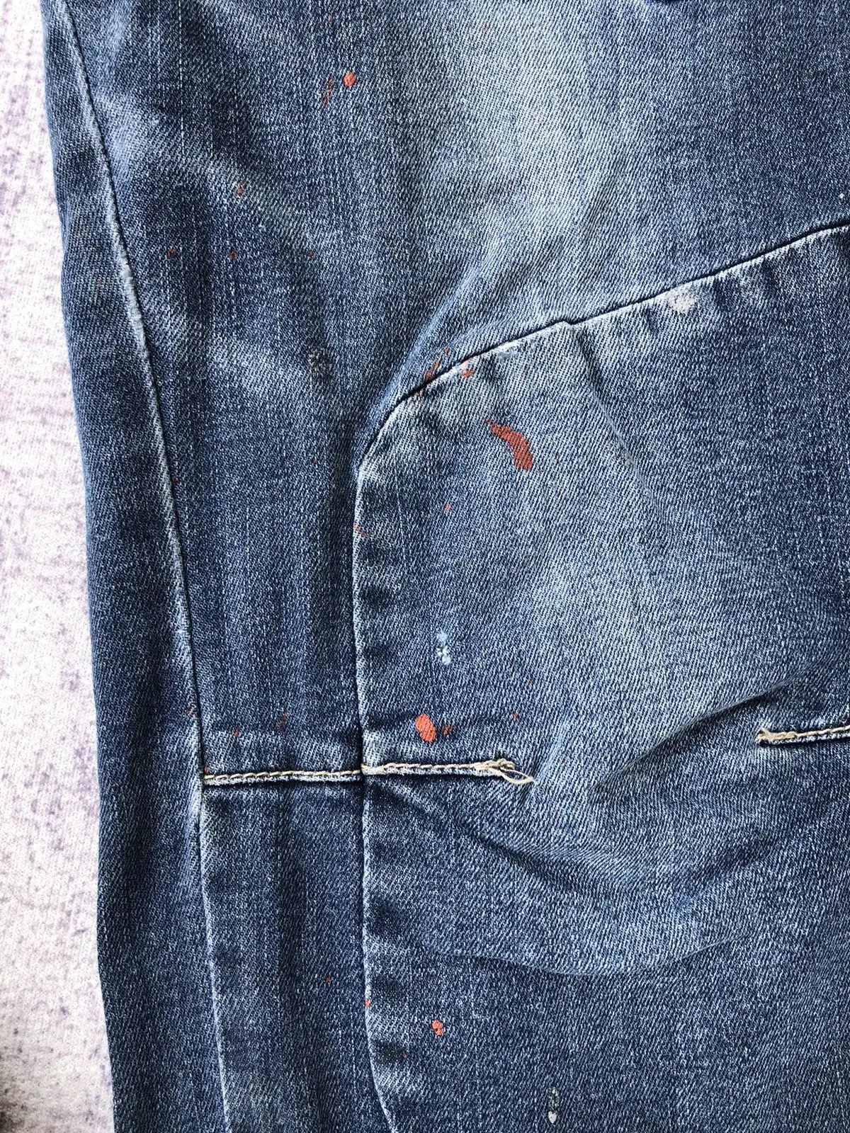 Designer × Vintage Vintage Distressed Jeans Bush Pocket/Cargo pants Size US 30 / EU 46 - 9 Thumbnail