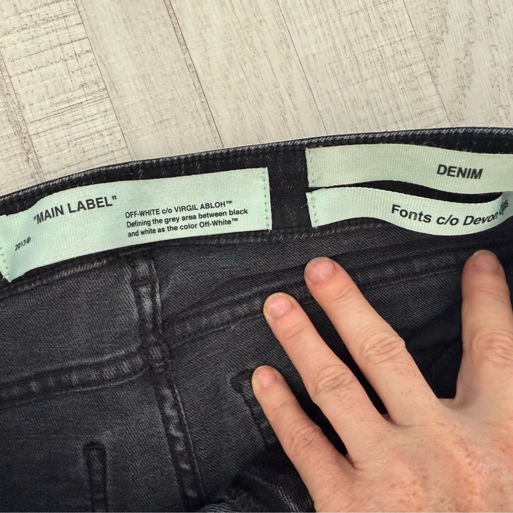 Off-White Off-White Black Gothic Skinny Jeans Size US25 Size 25" / US 0 / IT 36 - 7 Thumbnail