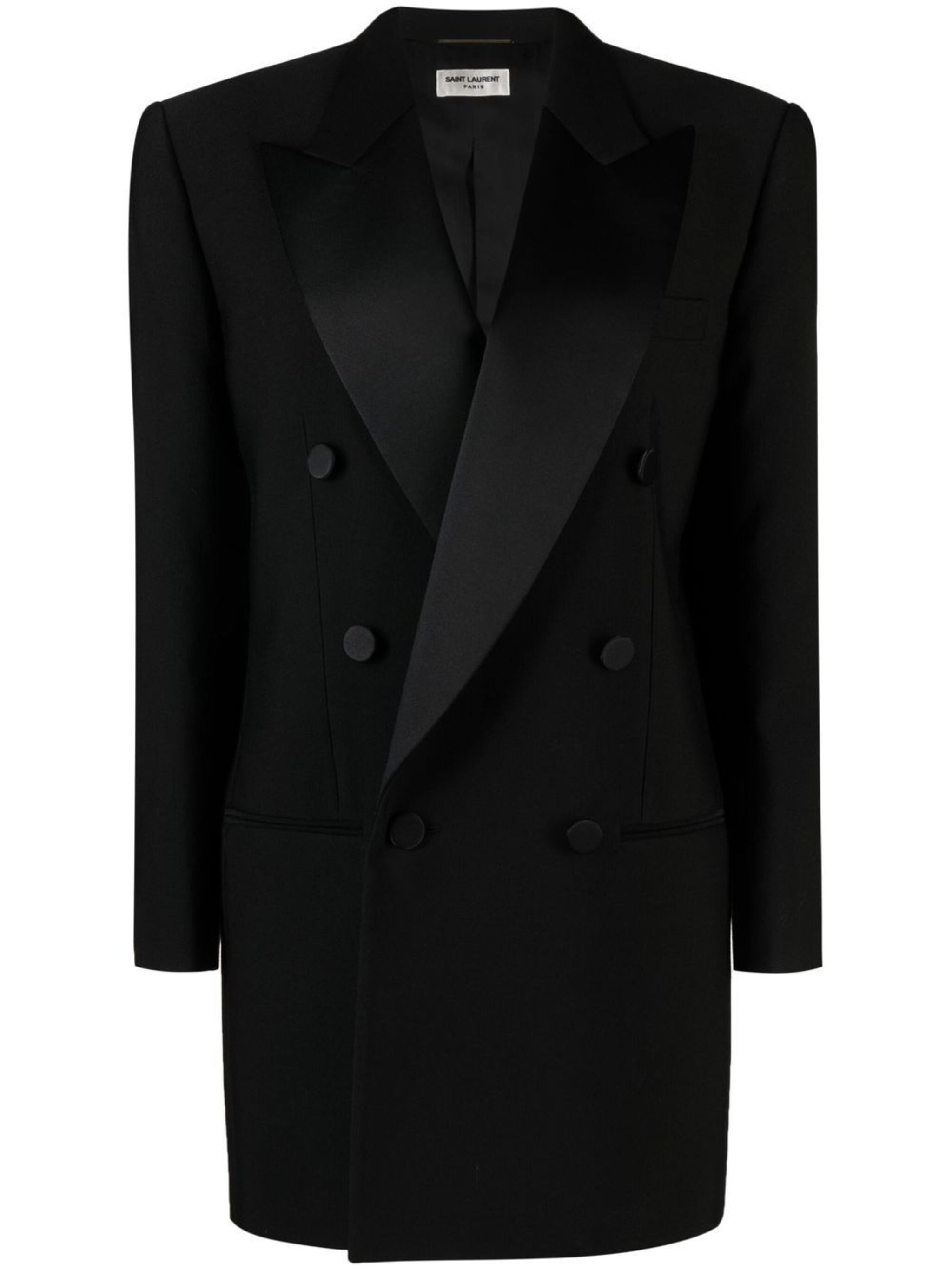 Saint Laurent Paris o1bcso1str1124 Blazer in Black Size 48R - 1 Thumbnail