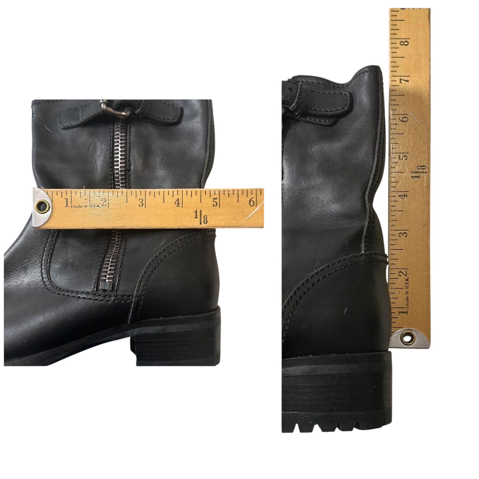 Prada Prada Biker Boots Black Leather Lug Sole Ankle Boots EU 38.5 Size US 8.5 / IT 38.5 - 16 Thumbnail
