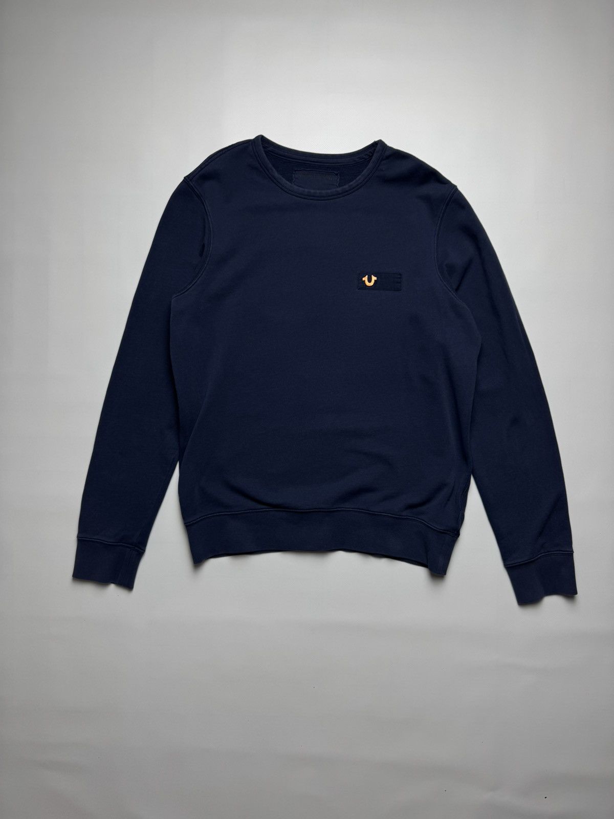 True Religion True Religion Horseshoe Logo Crewneck Sweatshirt – Navy Blue Size US L / EU 52-54 / 3 - 1 Thumbnail