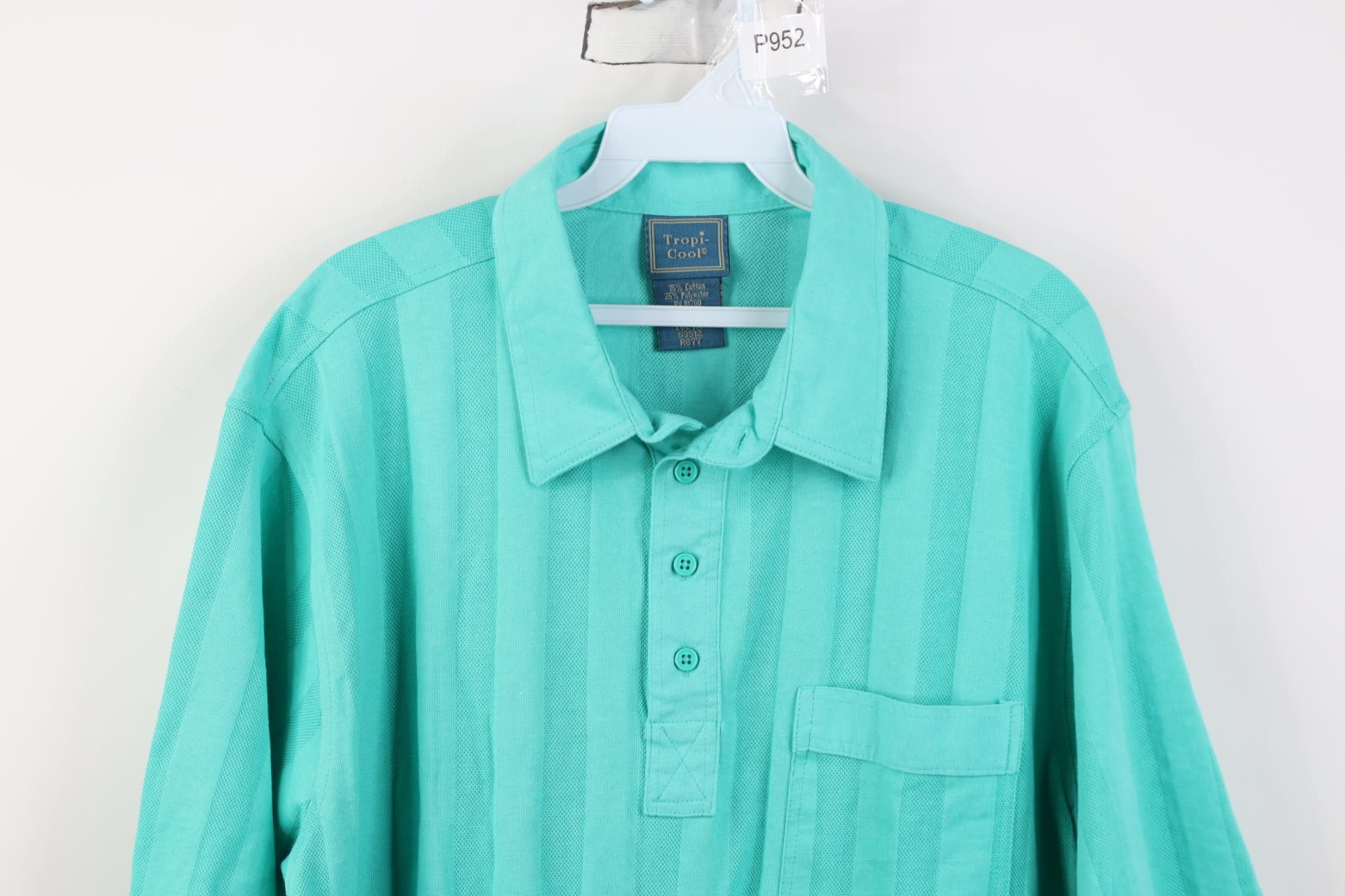 Vintage Vintage 90s Streetwear Striped Collared Pullover Polo Shirt Size US L / EU 52-54 / 3 - 2 Thumbnail