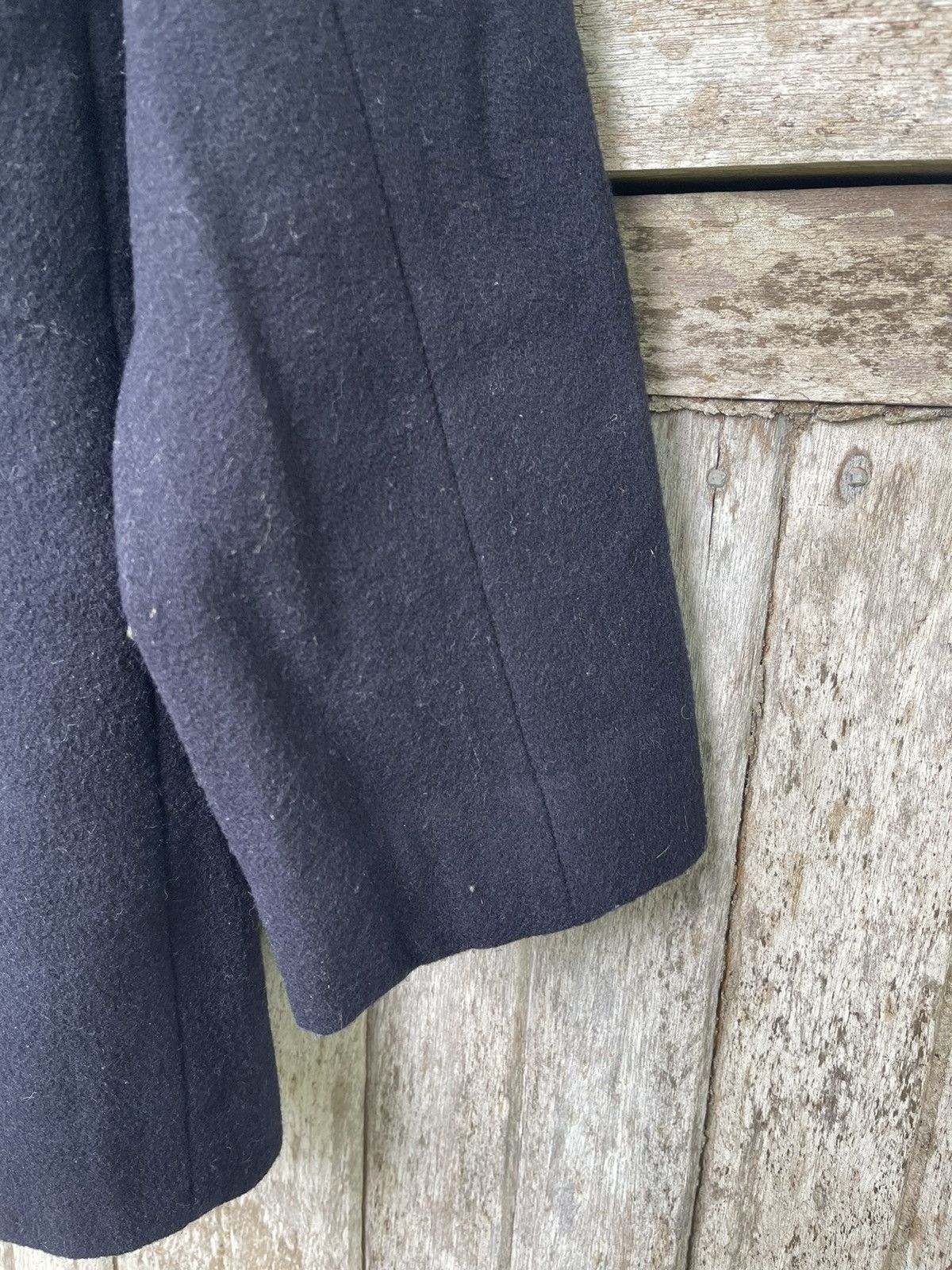 Designer Eastboy Wool Blend Coat with Ribbed Collar Japanese Vintage Size US M / EU 48-50 / 2 - 14 Thumbnail
