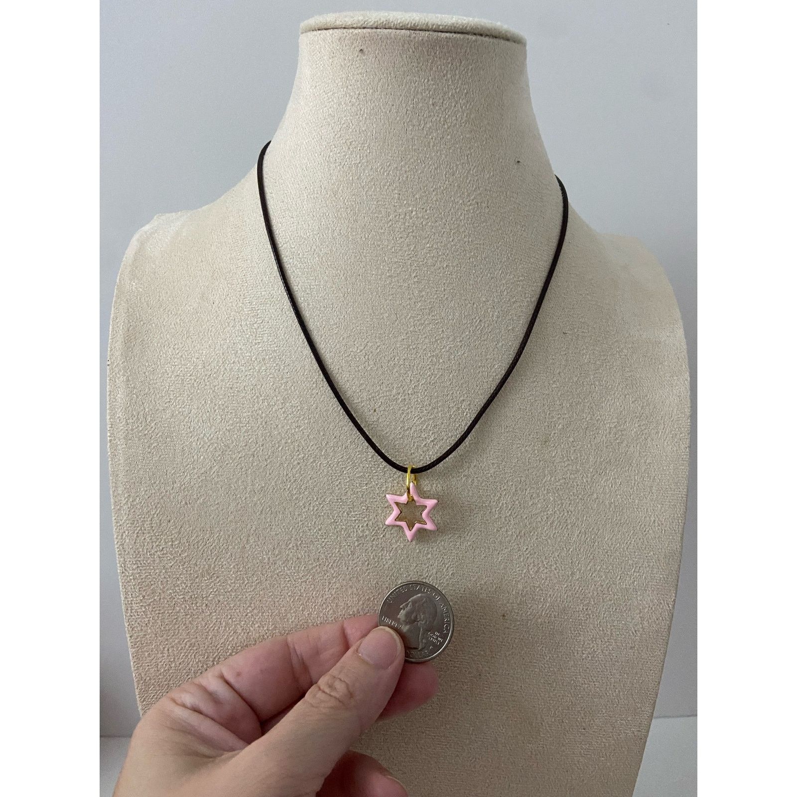 Handmade star of david necklace gold tone Size ONE SIZE - 2 Thumbnail