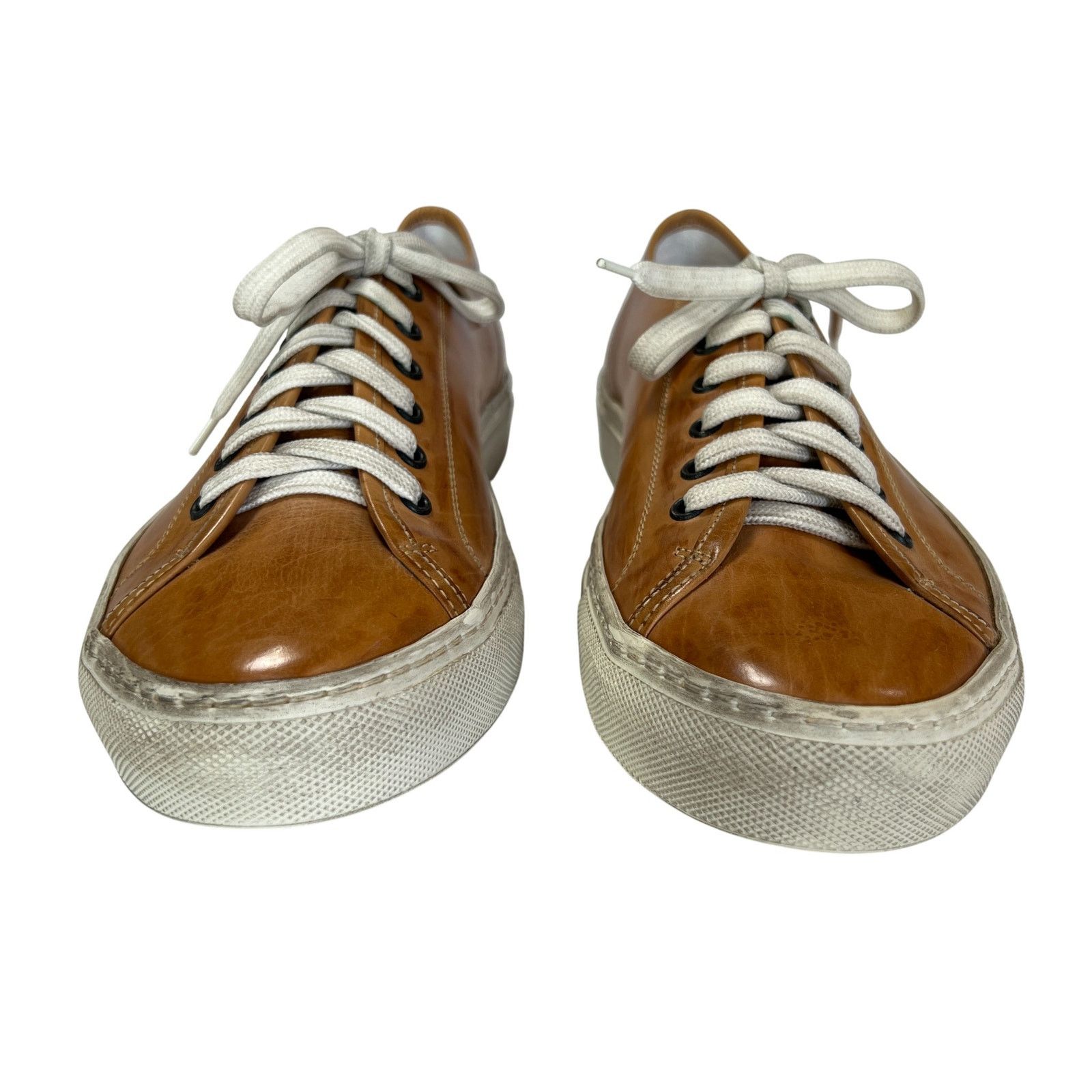 Common Projects Common Projects Tournament Low Tan Polished Leather Italy Size US 9 / EU 42 - 9 Thumbnail