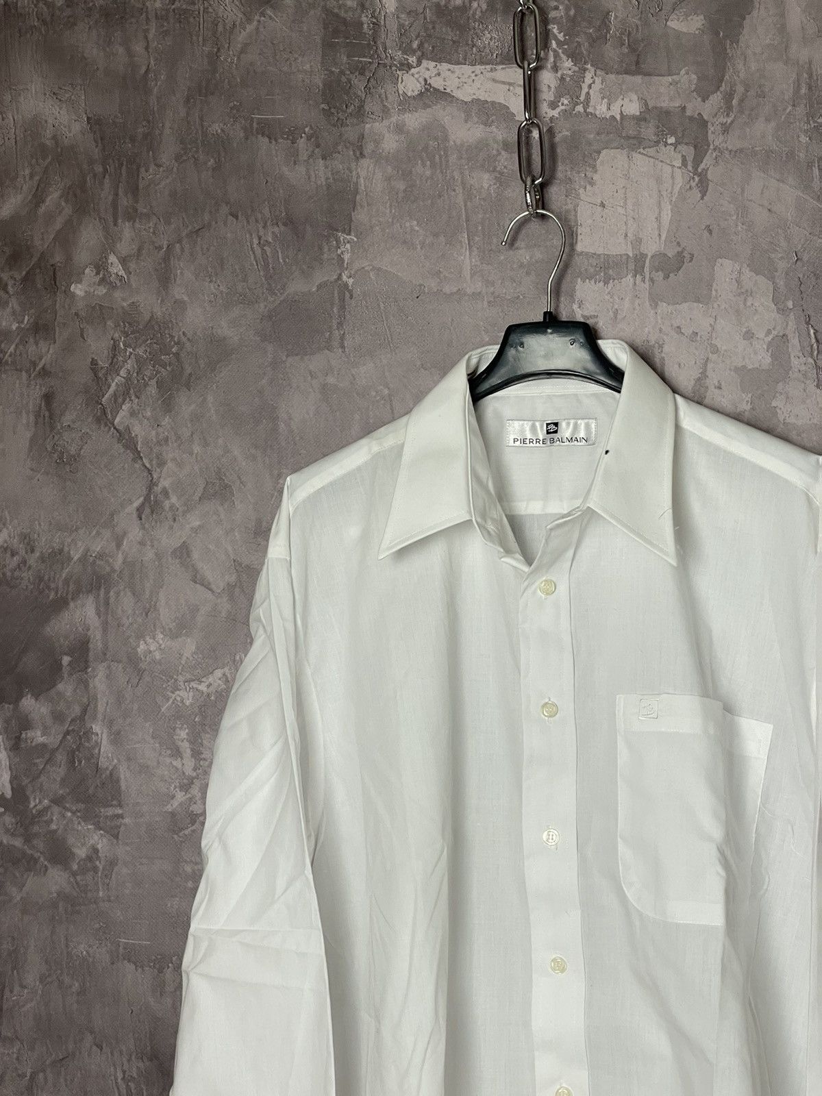 Pierre Balmain × Vintage Vintage Balmain Long Sleeve Shirt Men's Size US L / EU 52-54 / 3 - 2 Thumbnail