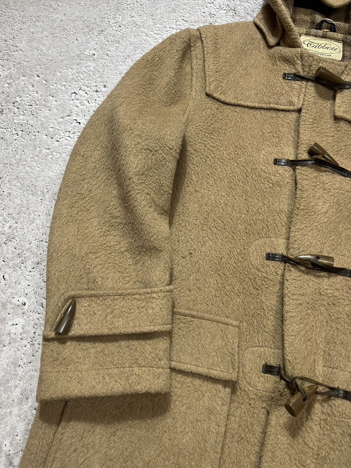 Vintage Vintage Tibbett Duffle Coat Made in England Wool Toggle Hood Size US L / EU 52-54 / 3 - 4 Thumbnail