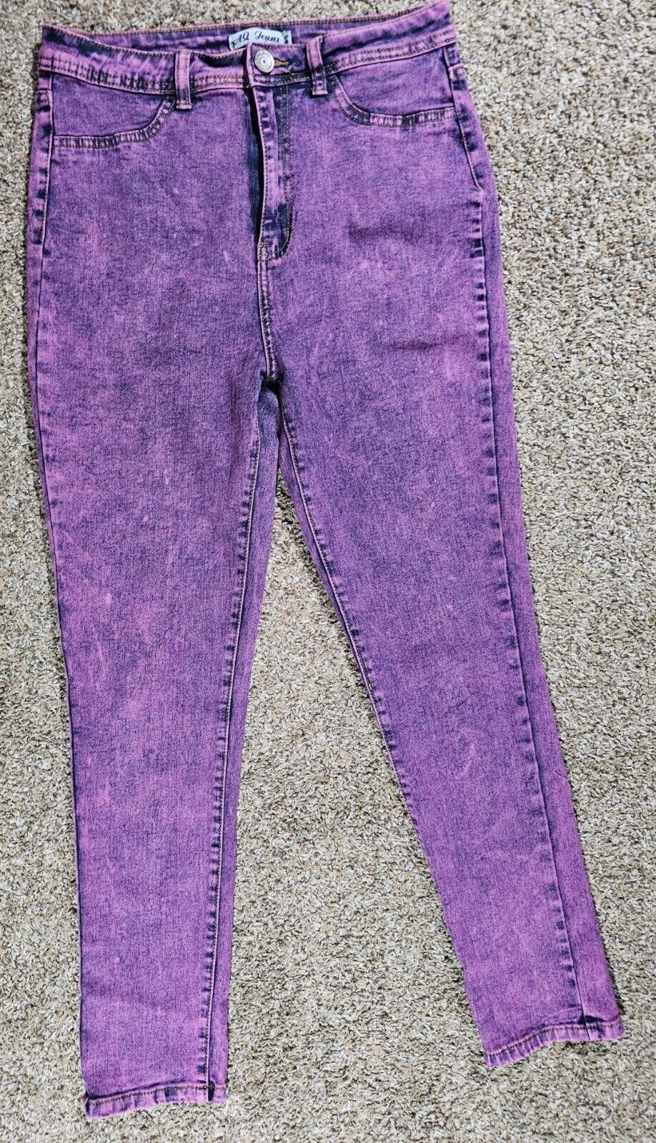 Pink AQ Jeans purple pink denim Size 13 Size 30" / US 8 / IT 44 - 1 Thumbnail