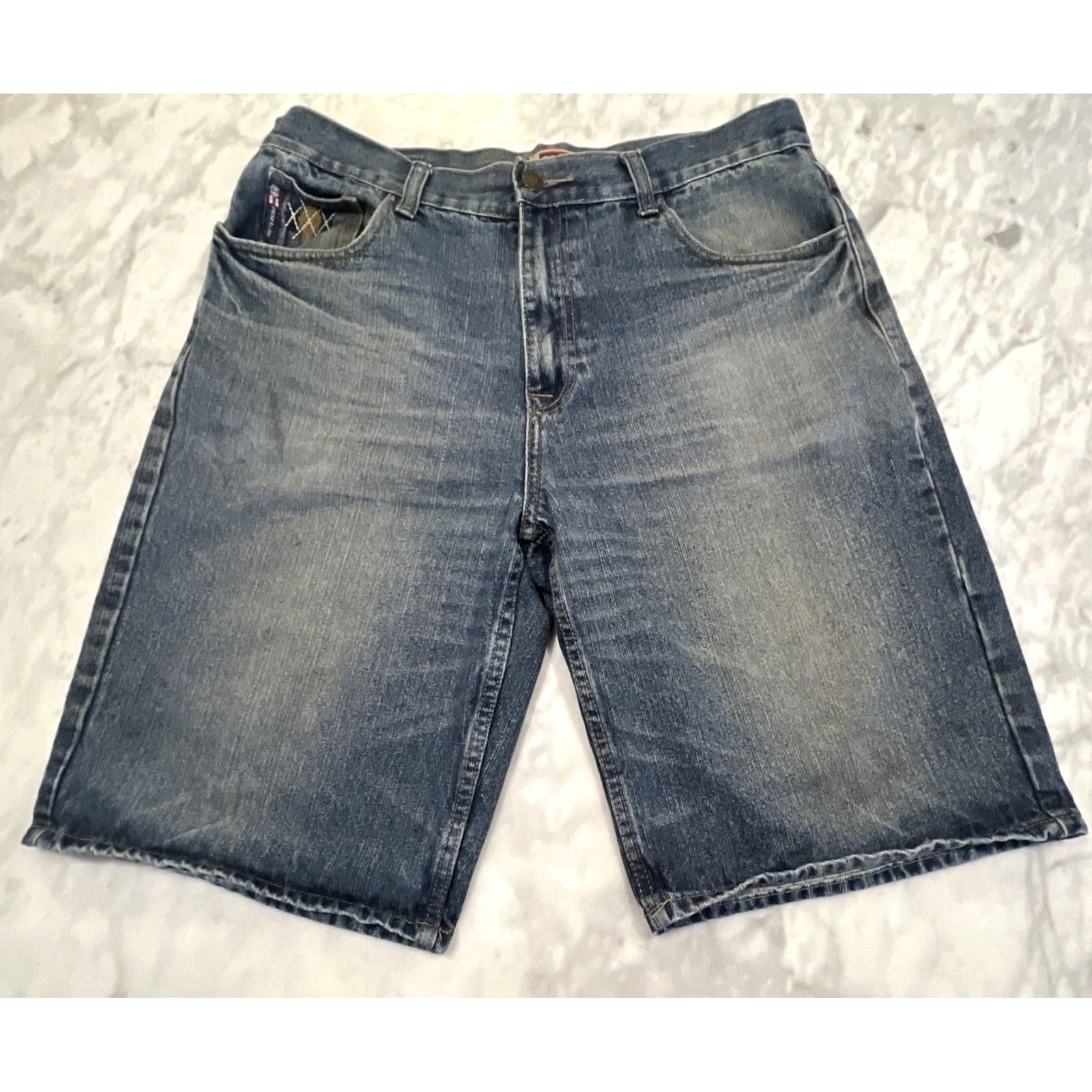 Phat Farm VINTAGE Phat Farm Denim Shorts Men’s 36 Y2K Baggie Skate Street Embroidery Size US 36 / EU 52 - 3 Thumbnail