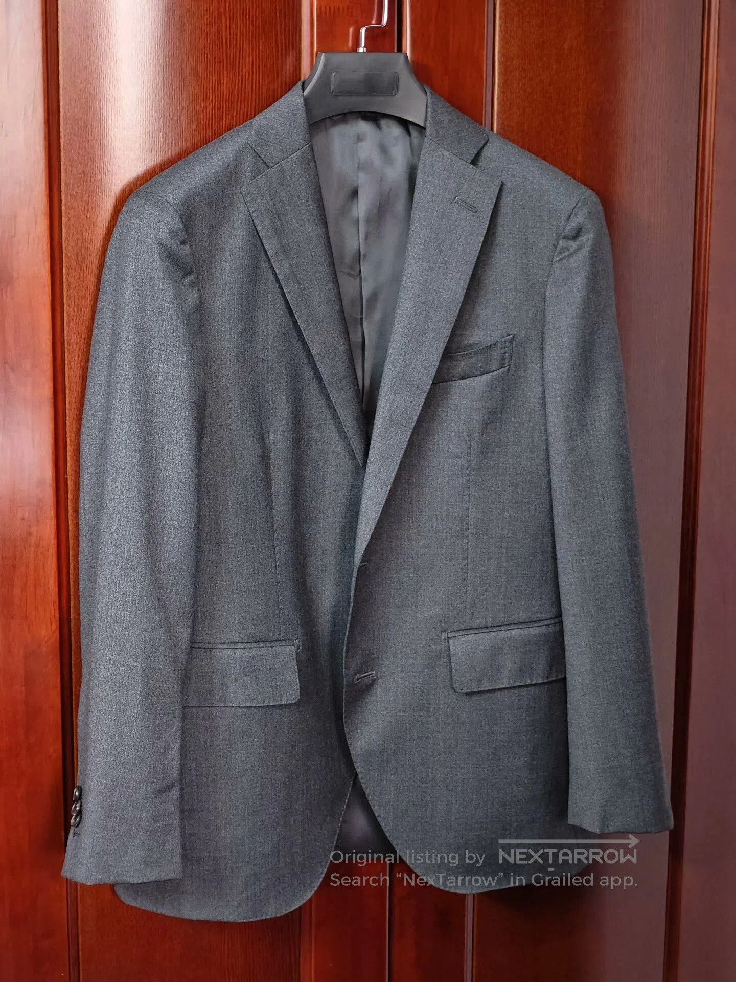 Japanese Brand Custom Italian Gray Wool Blazer. Size US S / EU 44-46 / 1 - 1 Thumbnail