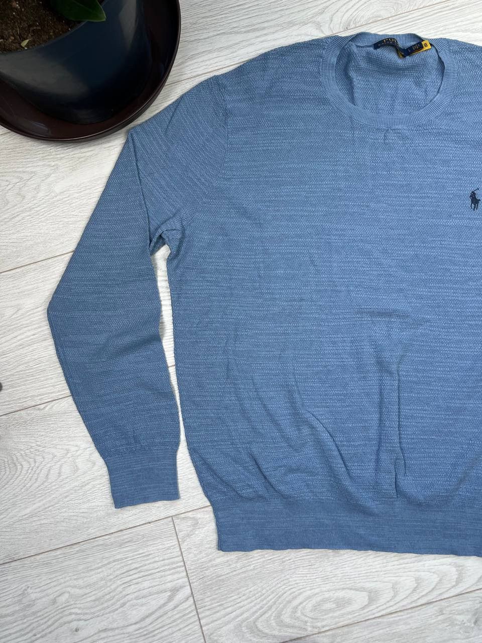 Polo Ralph Lauren × Vintage Vintage Polo Ralph Lauren Striped Boxy Sweater Y2K L Size US L / EU 52-54 / 3 - 4 Thumbnail