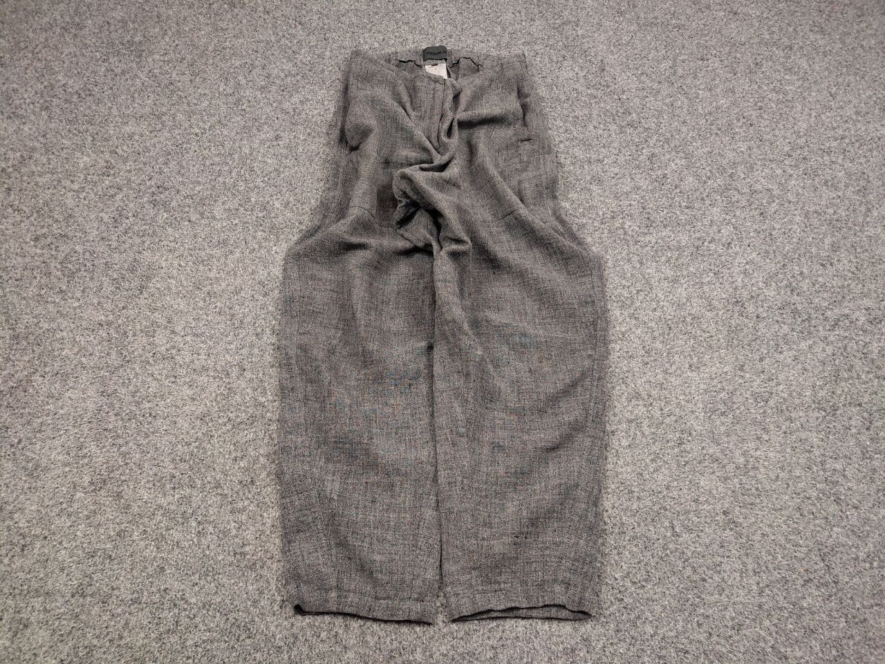 Japanese Brand Oska germany Design Gray Linen Trouser Baggy Pants Size 28" / US 6 / IT 42 - 2 Thumbnail
