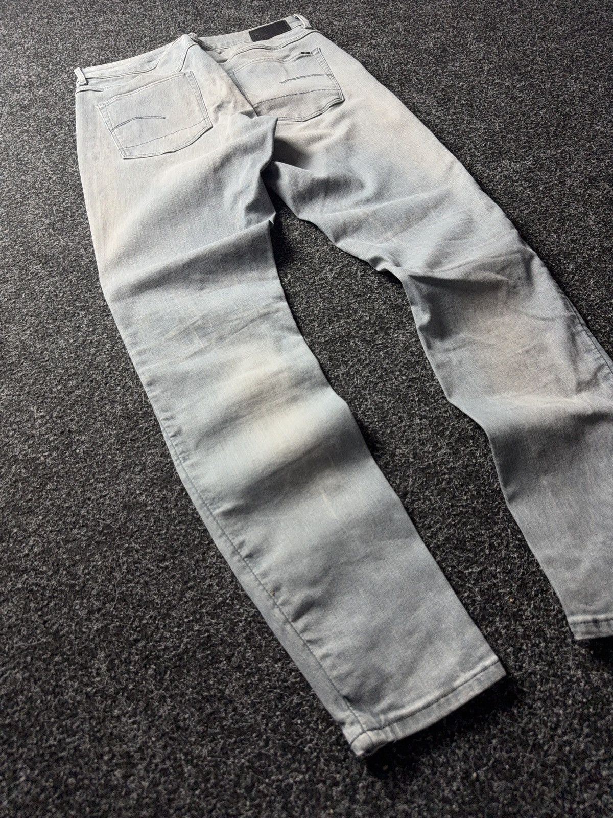 G-Star 00s Retro G-Star RAW 3301 Mid Skinny Faded Grey Denim Jeans Size 30" / US 8 / IT 44 - 10 Thumbnail