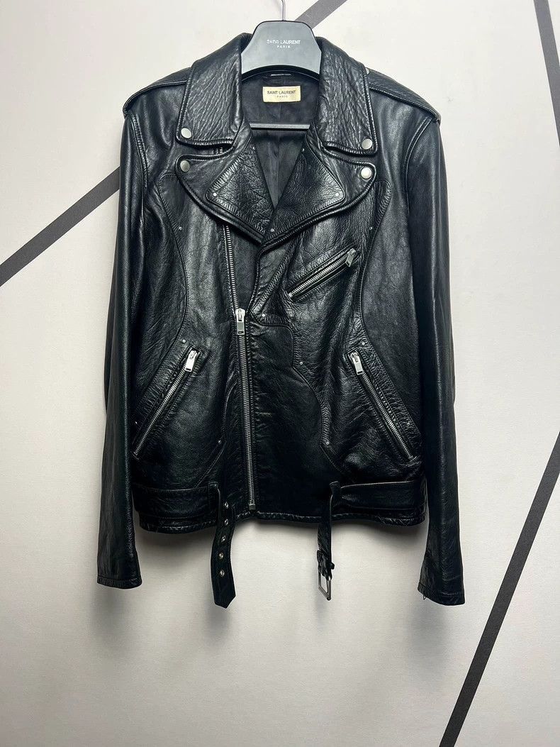 Saint Laurent Paris Saint Laurent Paris Butterfly sheepskin motorcycle leather Size US L / EU 52-54 / 3 - 1 Thumbnail