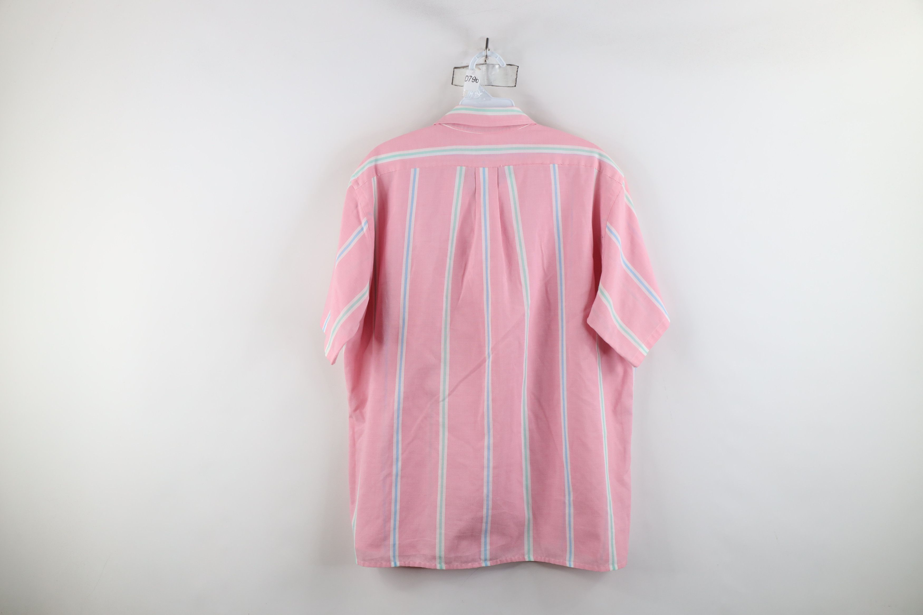 Vintage Vintage 80s 90s Streetwear Block Short Sleeve Button Shirt Size US L / EU 52-54 / 3 - 9 Thumbnail