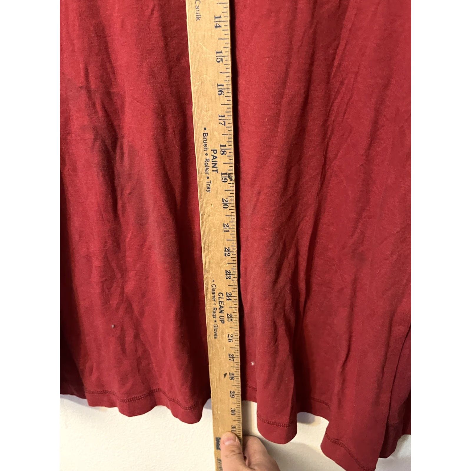 Croft & Barrow Mens Red Croft & Barrow Long Sleeve Henley T Shirt Large Size US L / EU 52-54 / 3 - 4 Thumbnail
