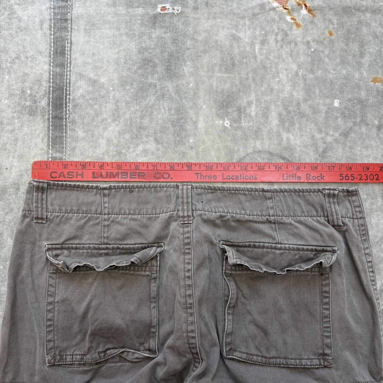 Faded Glory Vintage Y2K Baggy Faded Glory Brown Grunge Cargo Shorts Size US 36 / EU 52 - 4 Thumbnail
