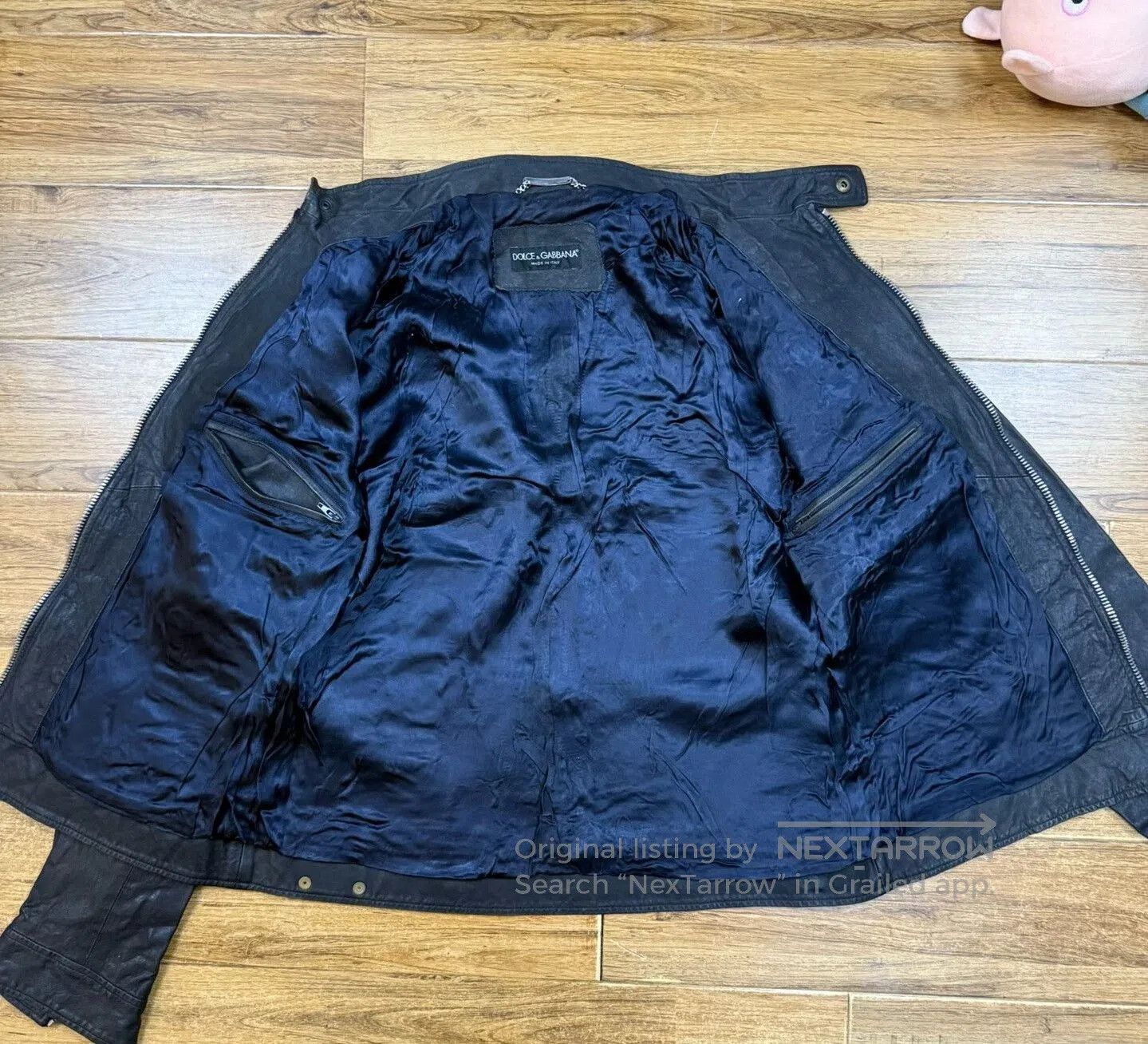 Dolce & Gabbana Dolce&Gabbana Men's Leather Motorcycle Jacket. Size US L / EU 52-54 / 3 - 3 Thumbnail