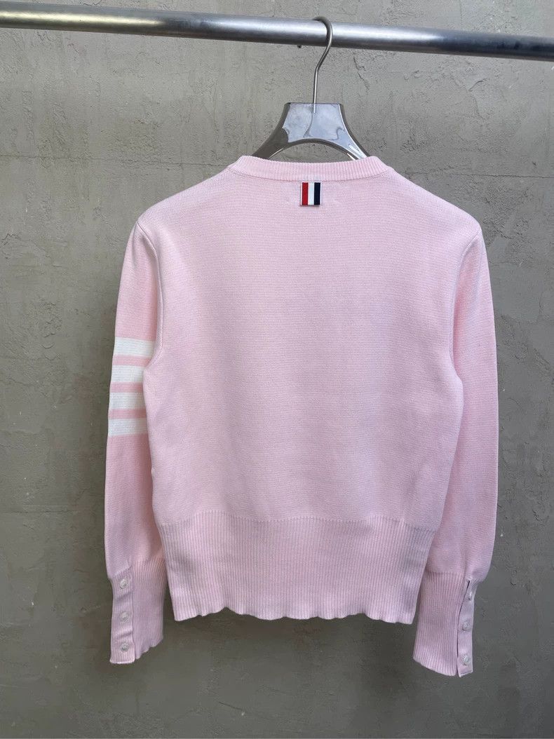 Thom Browne Thom Browne Size 2Pollen Four Stripe Knit Crew Neck Sweater Size US M / EU 48-50 / 2 - 4 Thumbnail