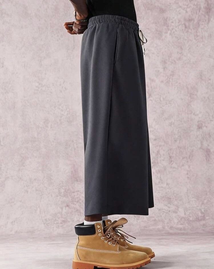 Other Gray Cropped Wide-Leg Sweatpants Size US 30 / EU 46 - 4 Thumbnail