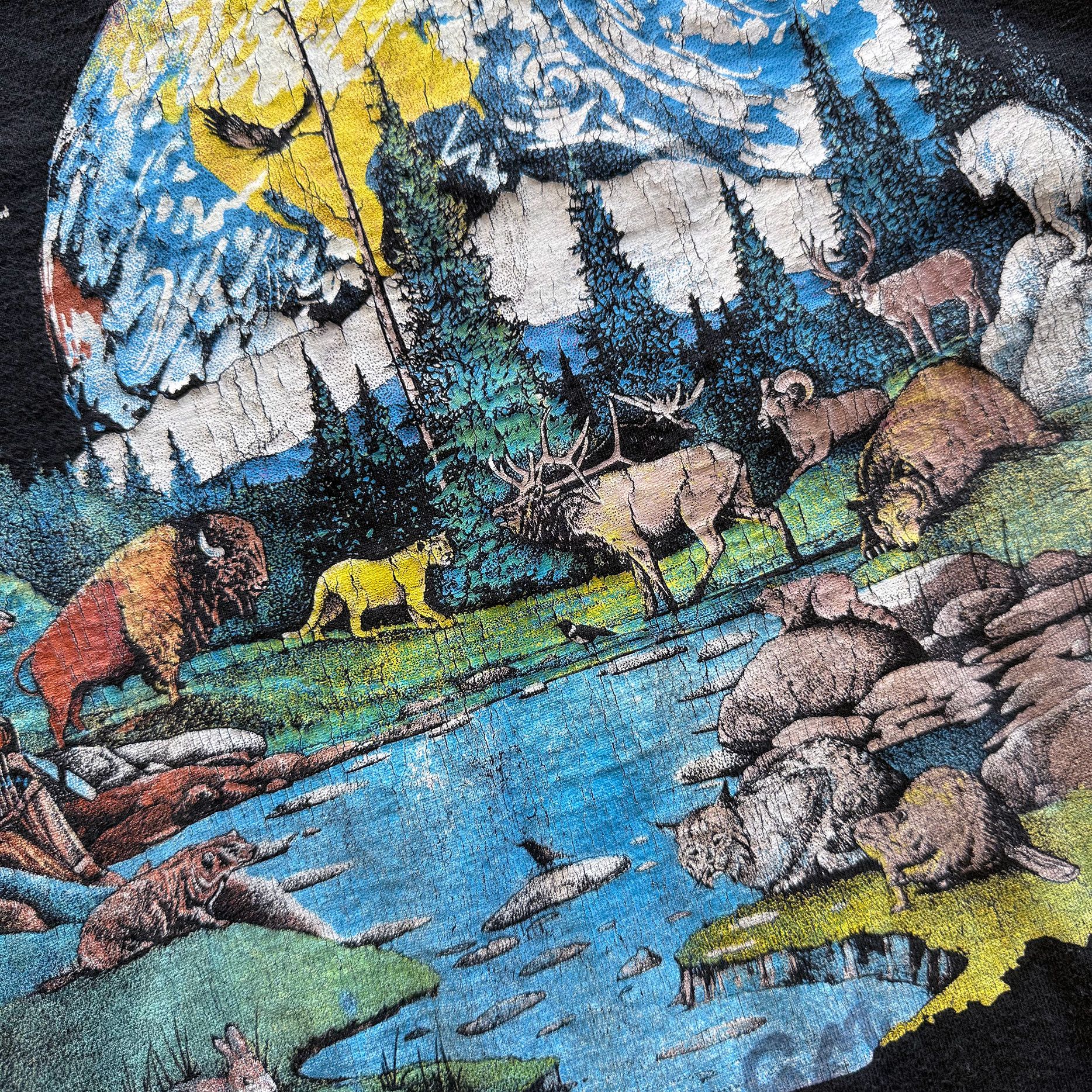 Vintage 1990s Vintage Nature Earth Day Bear Country Tee Size US XL / EU 56 / 4 - 4 Thumbnail